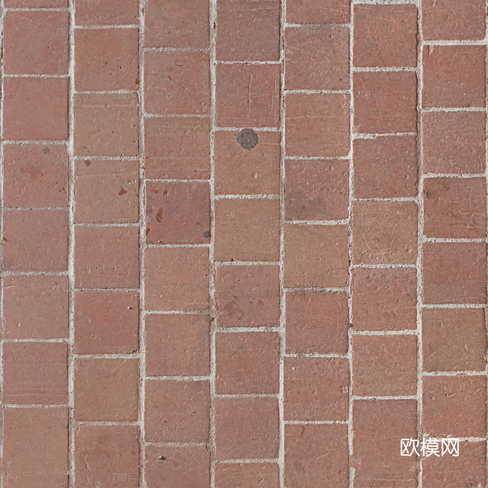 外墙砖石，红砖，长条砖无缝贴图下载
