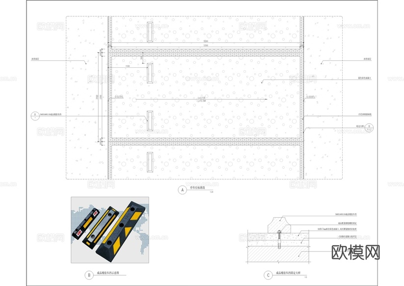 老旧小区及配套基础设施改造施工图cad施工图下载(渲染图5)