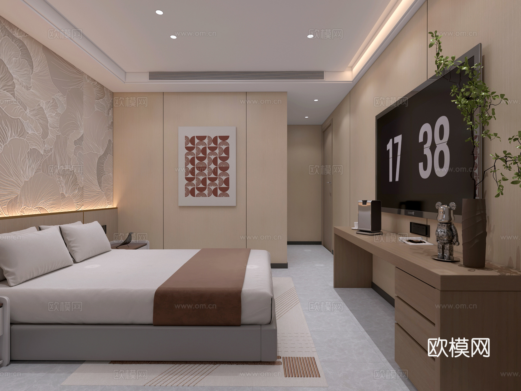 现代/简约/酒店客房/公寓3d模型