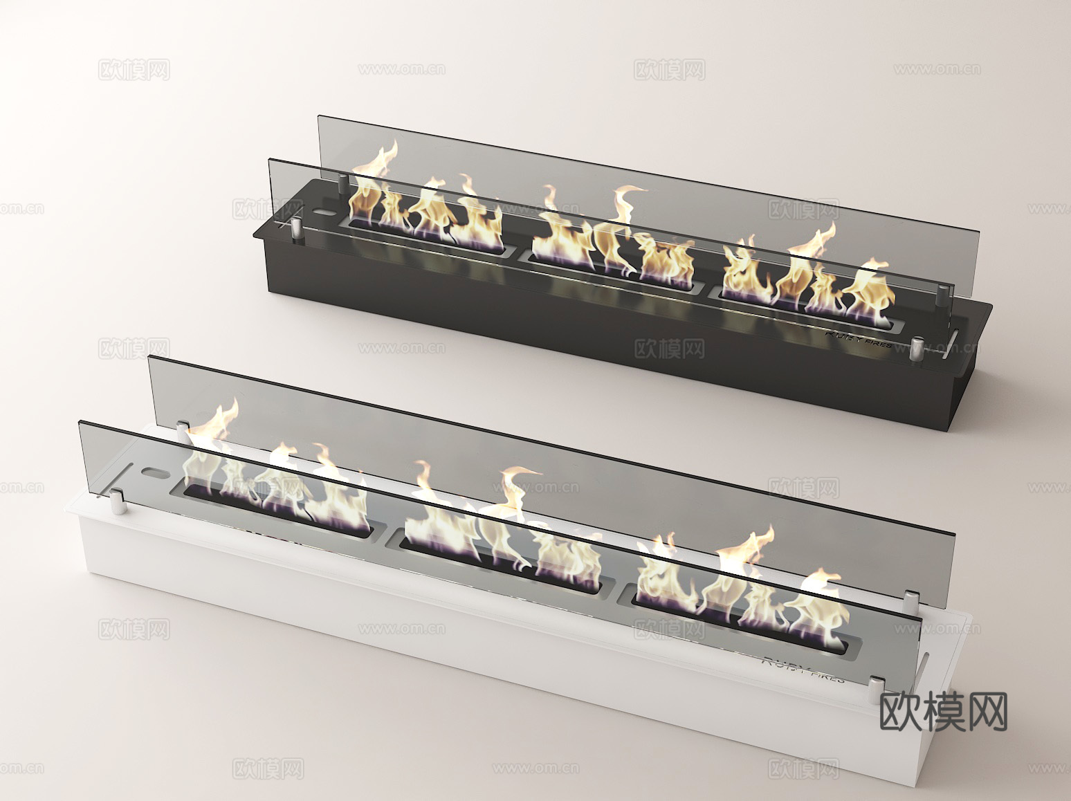 现代装饰壁炉 无烟囱壁炉 室内装饰 火焰装饰3d模型