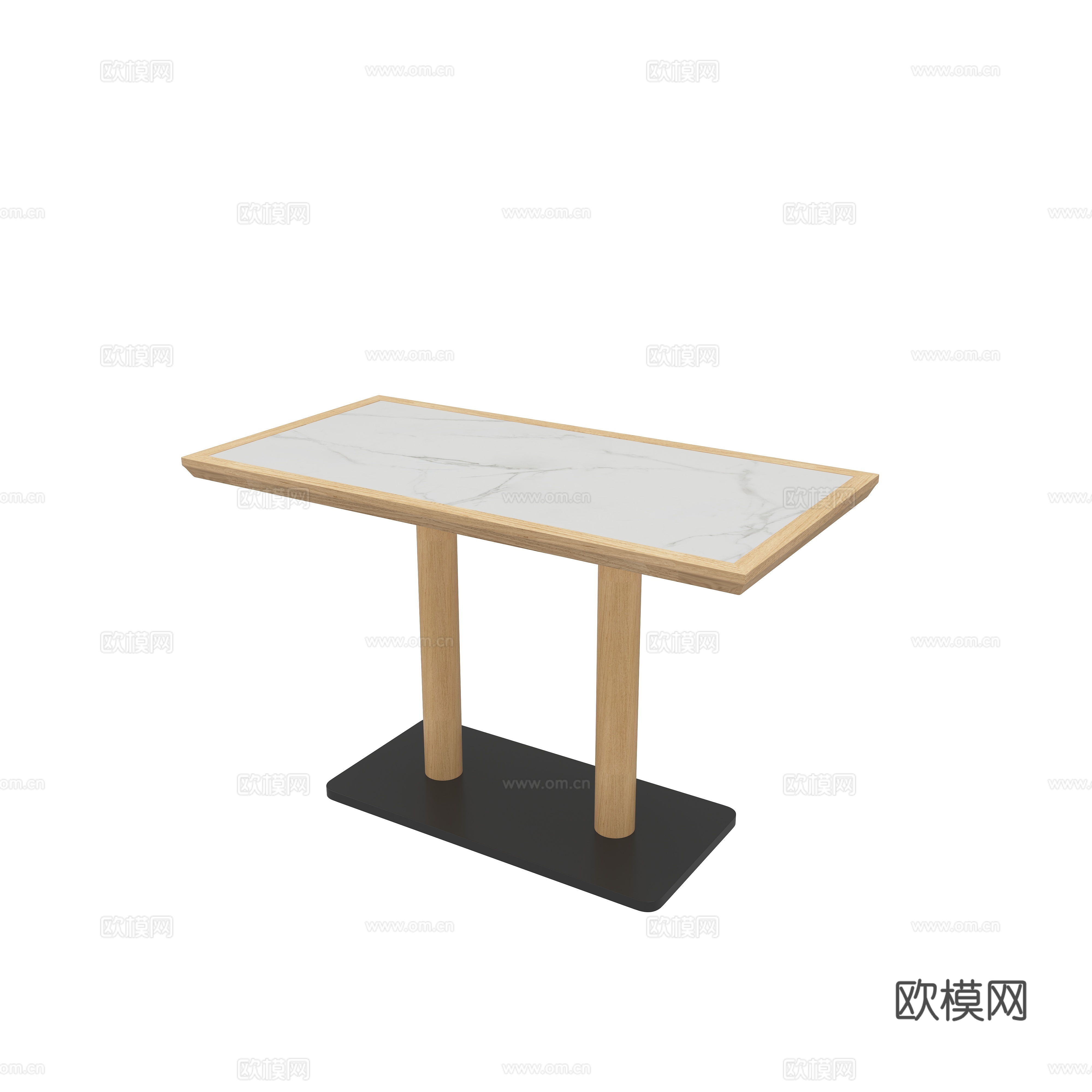 餐饮长桌3d模型