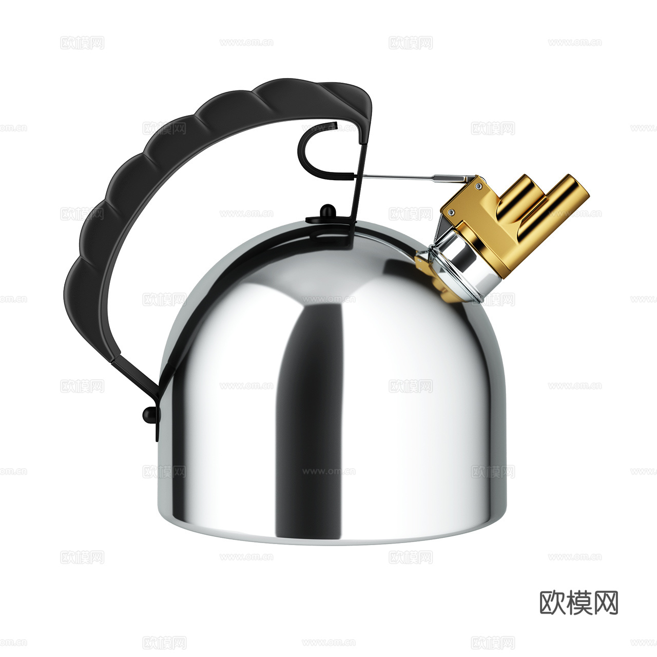 Alessi 现代水壶 不锈钢水壶 电热水壶 电磁炉水壶3d模型