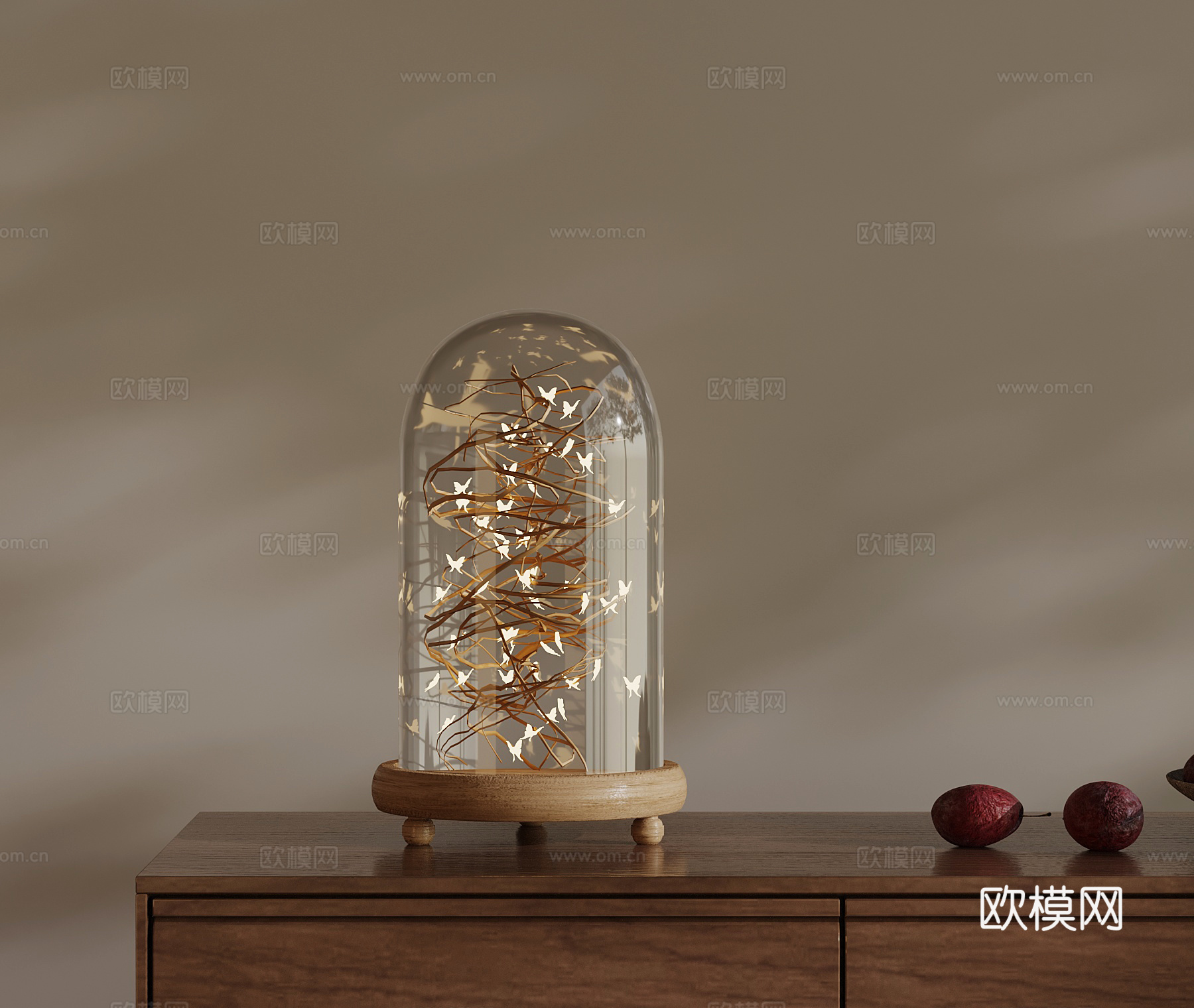 台灯 侘寂台灯3d模型