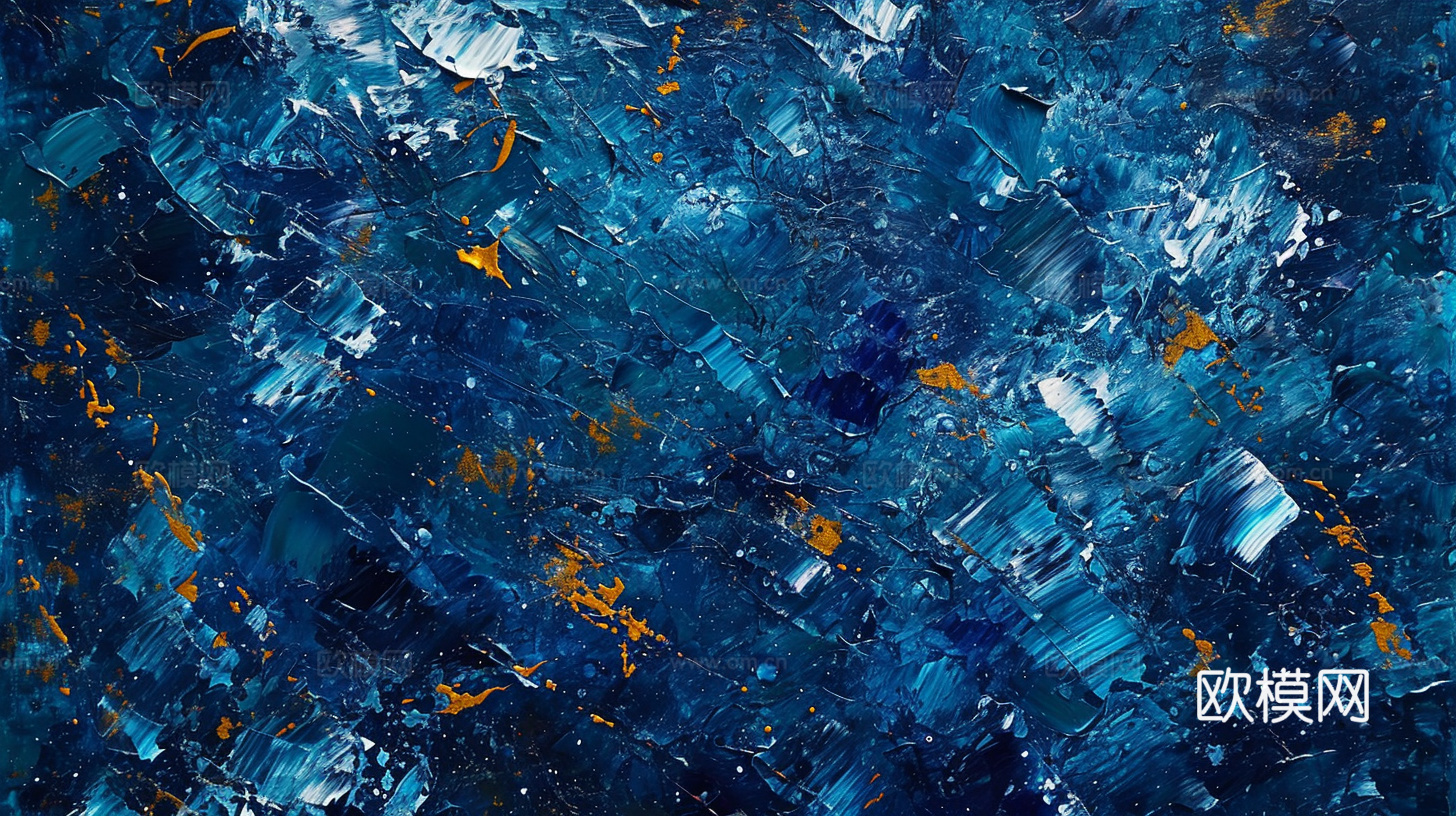 3D立体肌理油画涂抹背景壁纸下载（渲染图5）