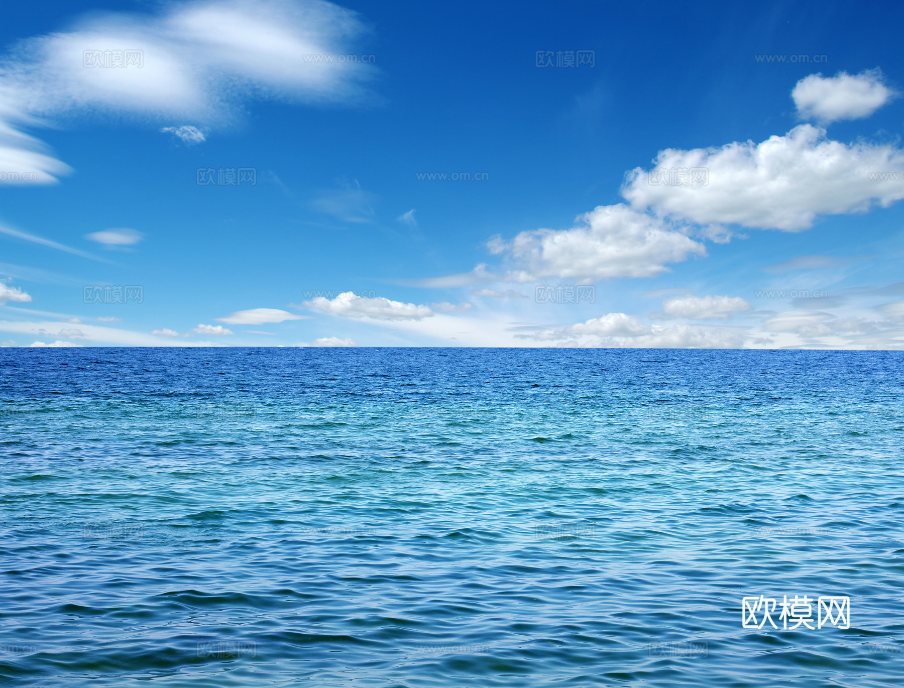 高清蓝天白云天空大海贴图