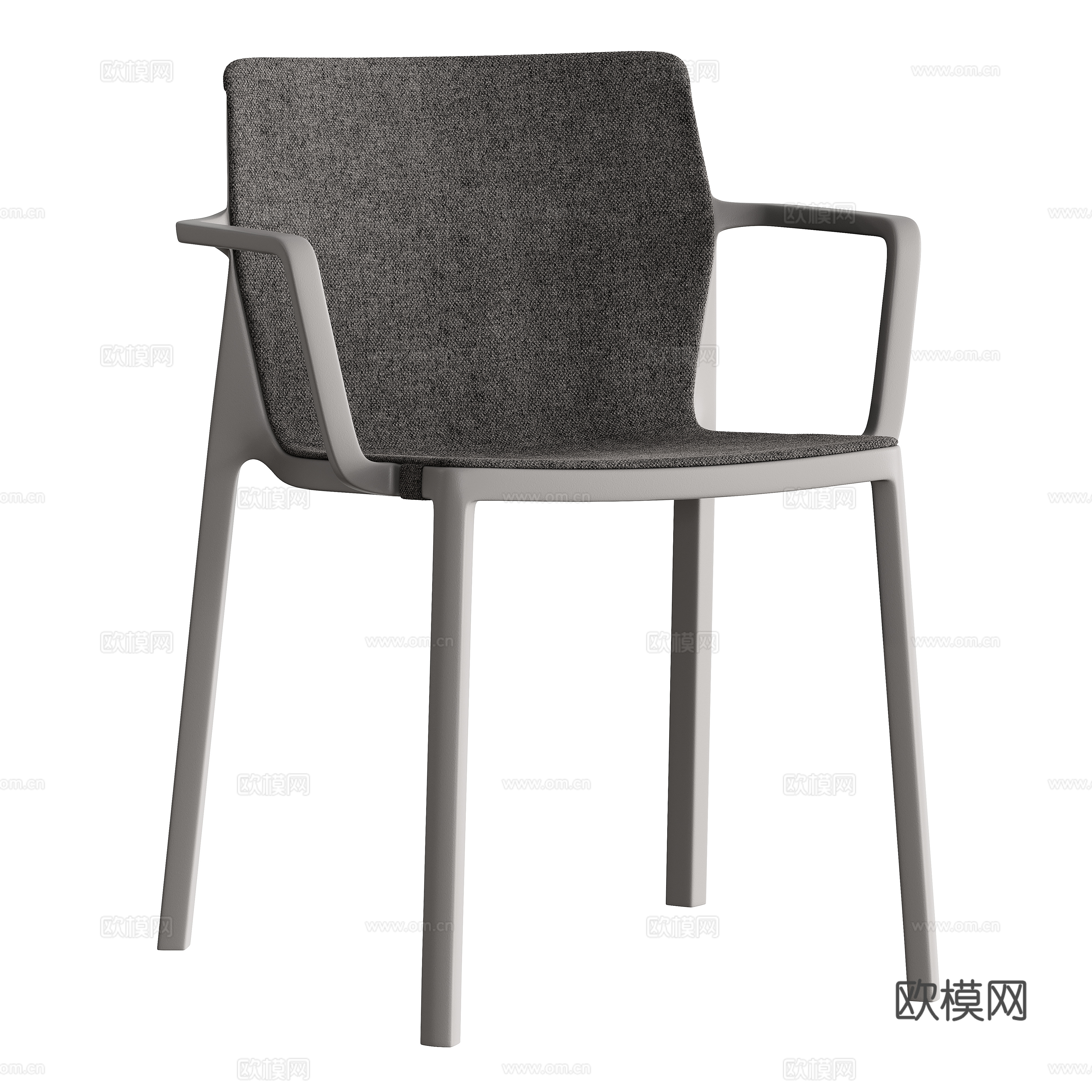 现代极简餐椅3d模型