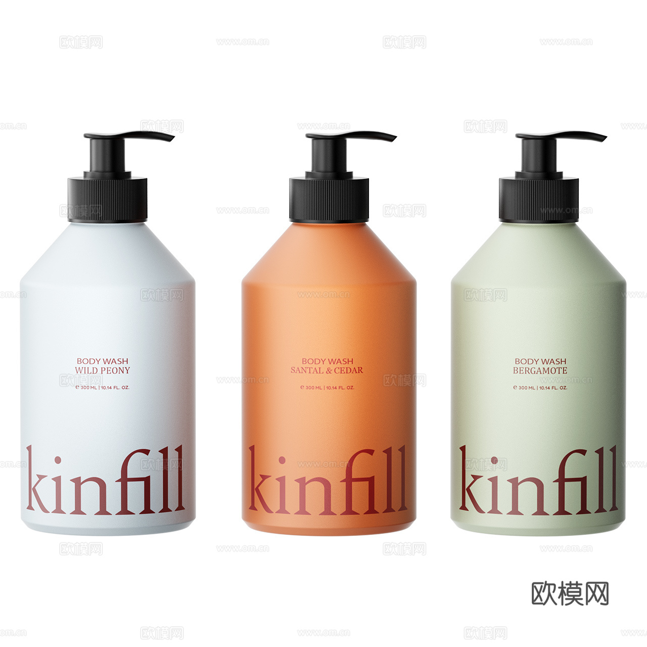 Kinfill 沐浴露 洗头水 洗手液 洗涤用品 洗护用品3d模型