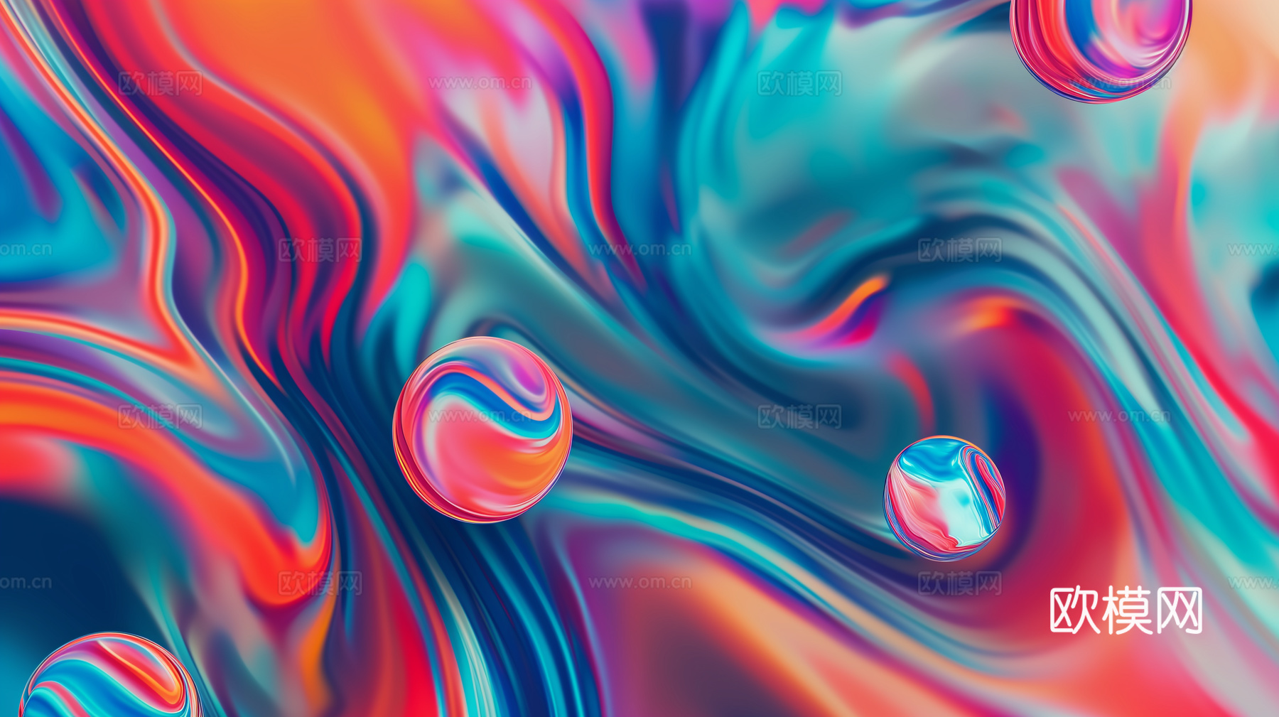 3D立体肌理油画涂抹背景壁纸