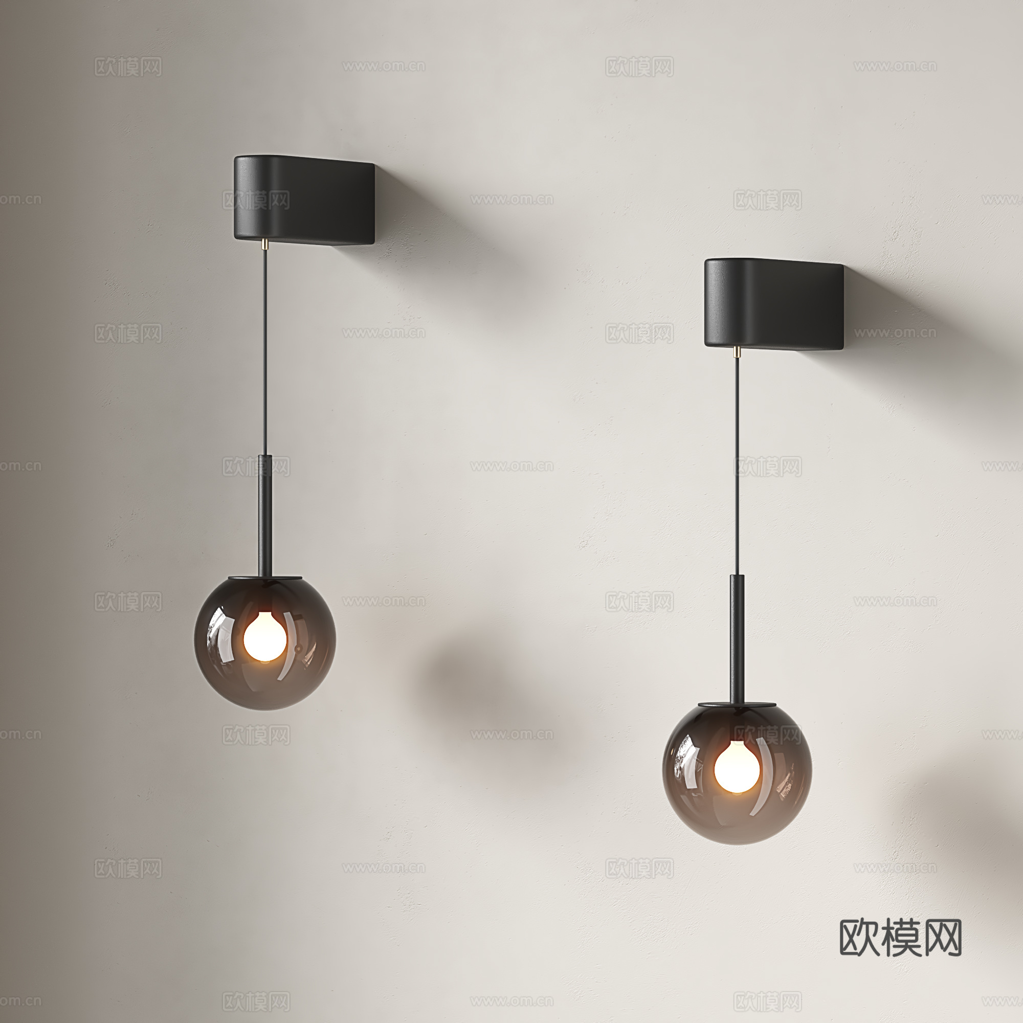意式壁灯 现代床头壁灯 极简壁灯 简约氛围壁灯su模型