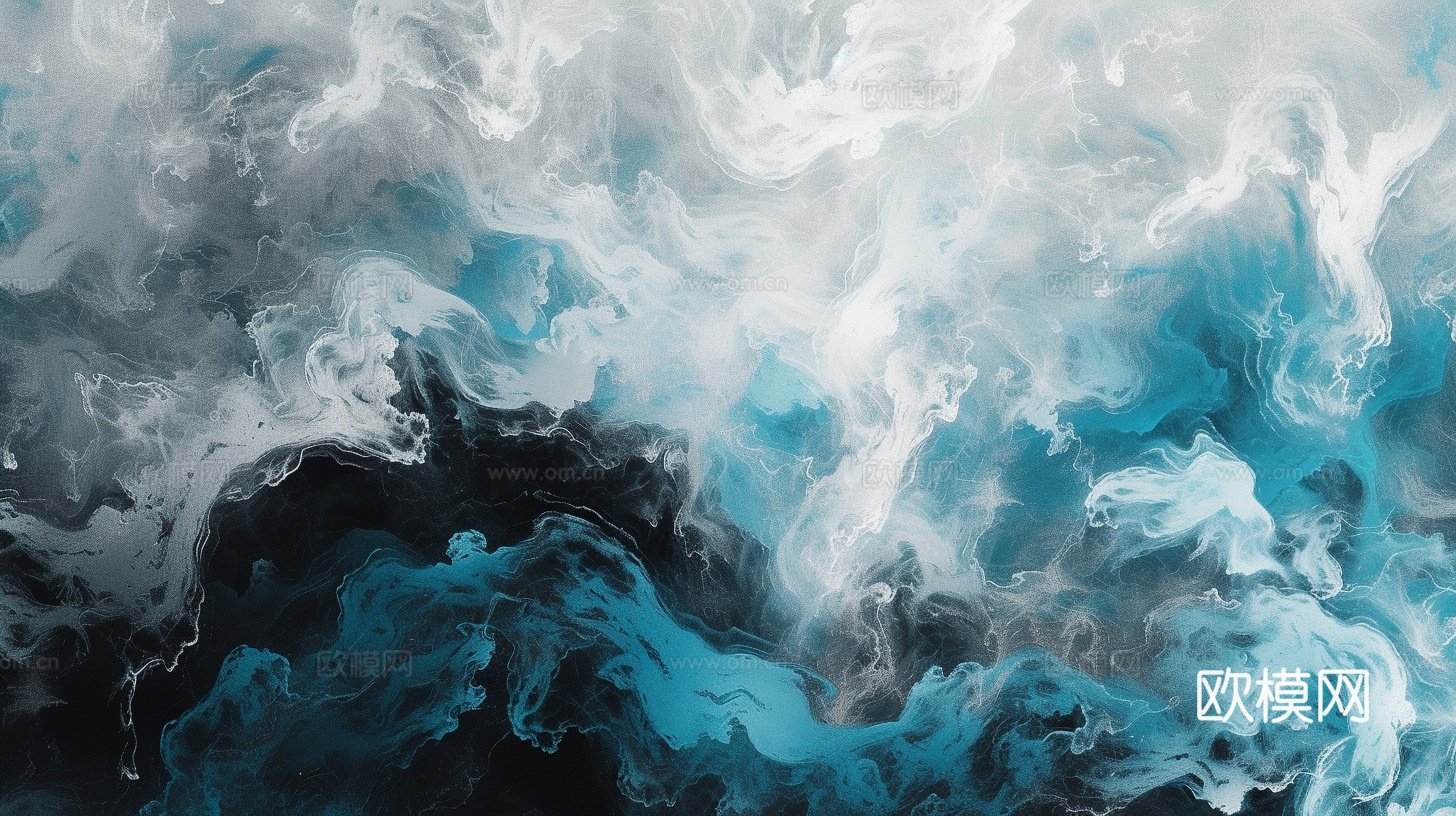 3D立体肌理油画涂抹背景壁纸下载（渲染图2）