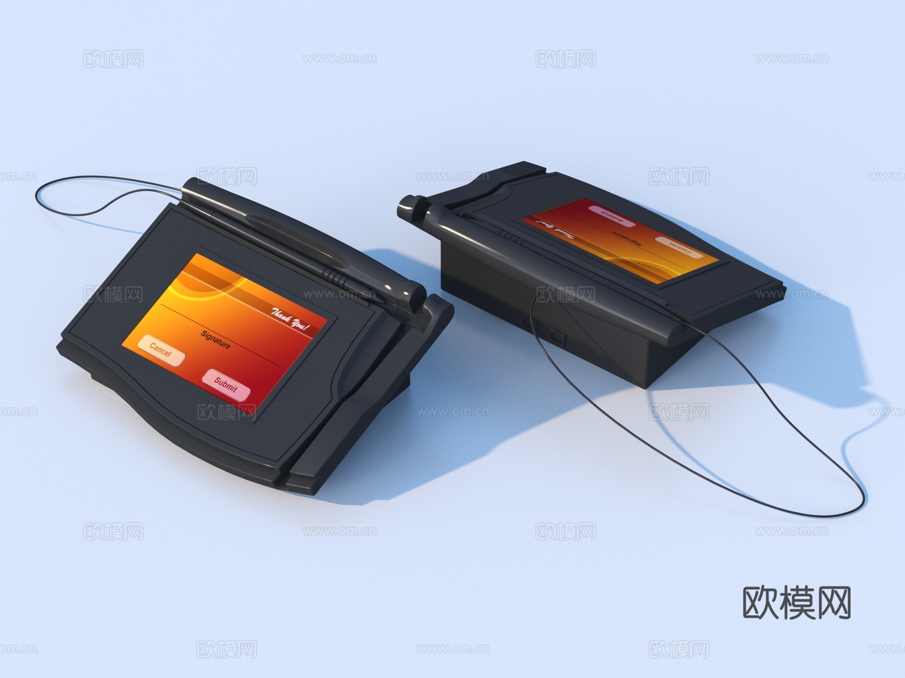 刷卡机 收银机3d模型