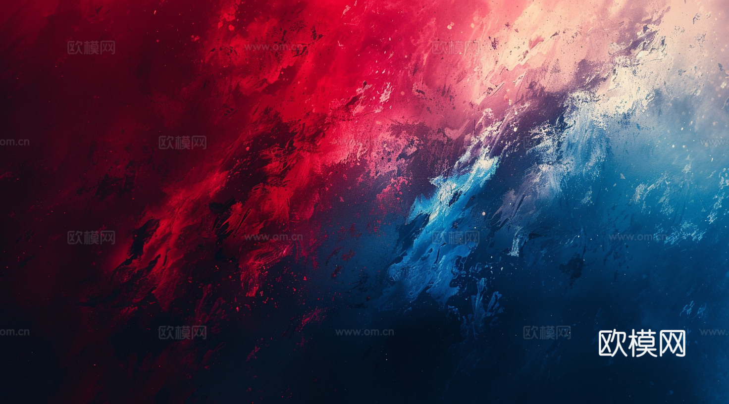 3D立体肌理油画涂抹背景壁纸下载（渲染图3）