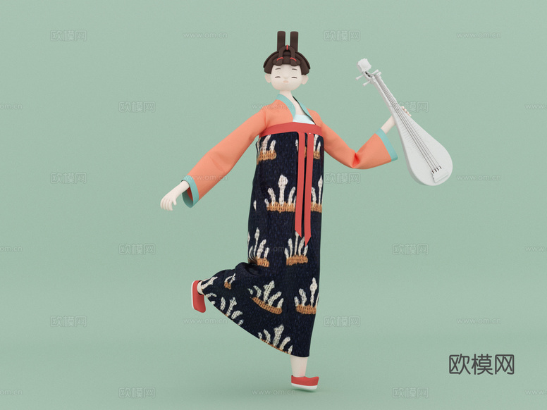 人物 卡通人物su模型下载(渲染图1)