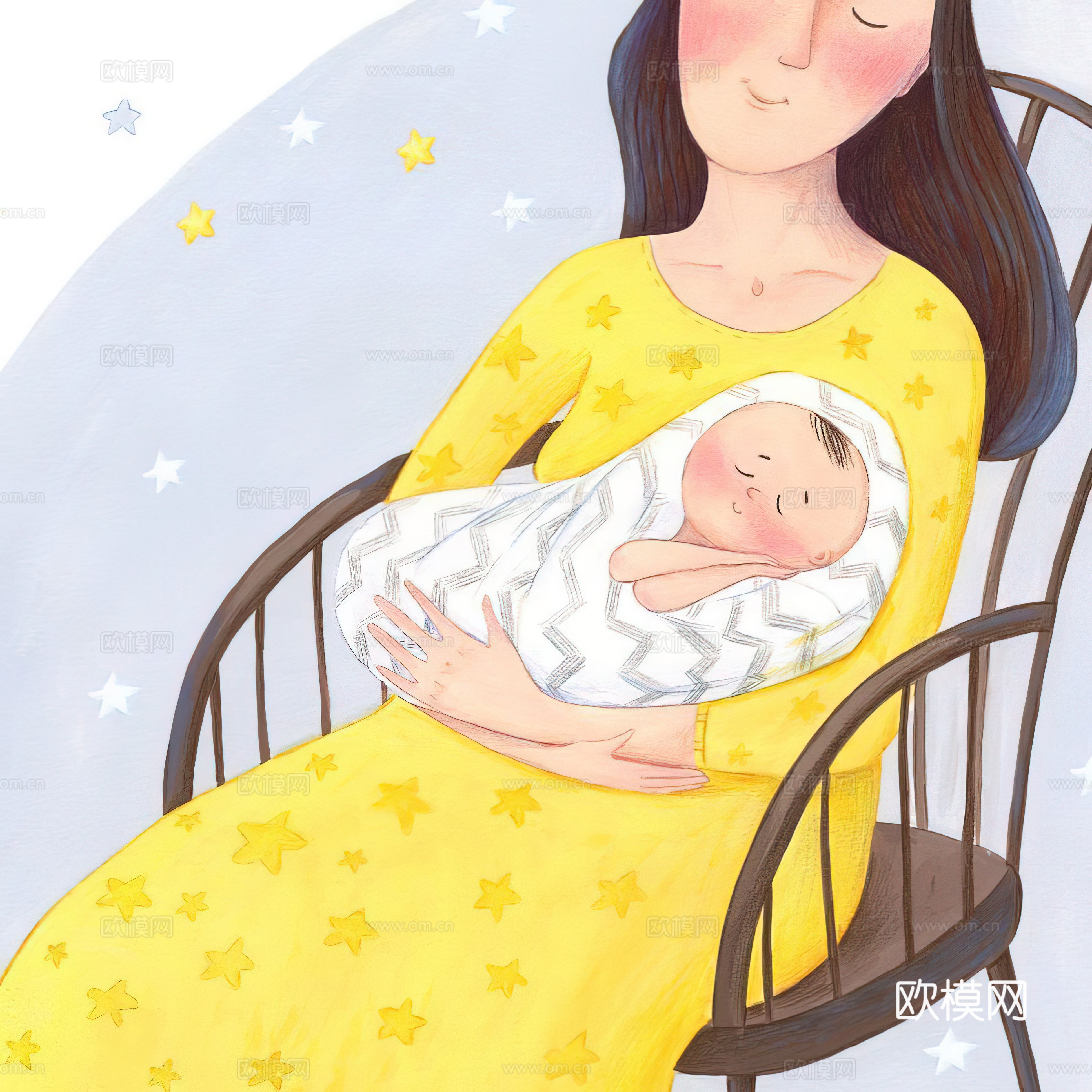 儿童插画  装饰画艺术画下载