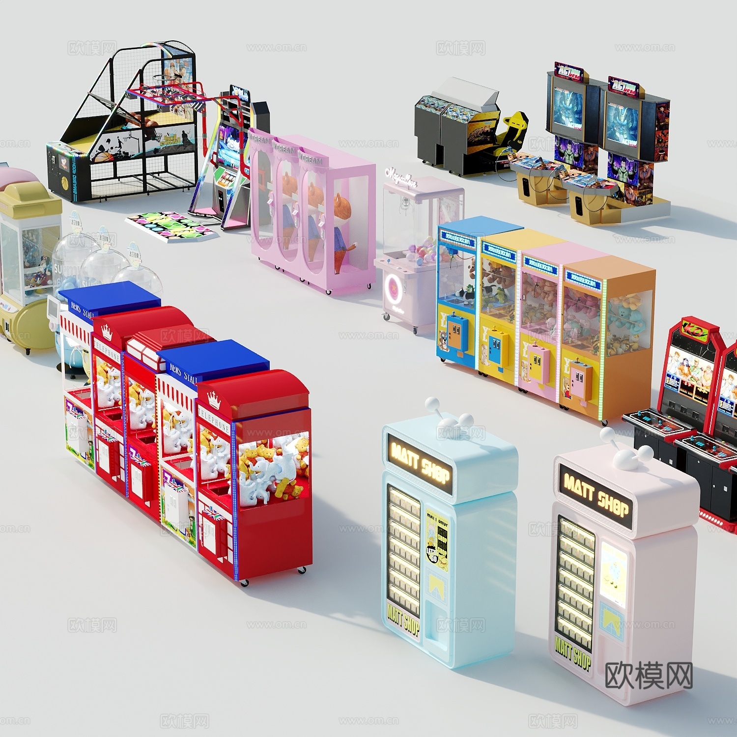 电玩城玩具游乐园玩具3d模型
