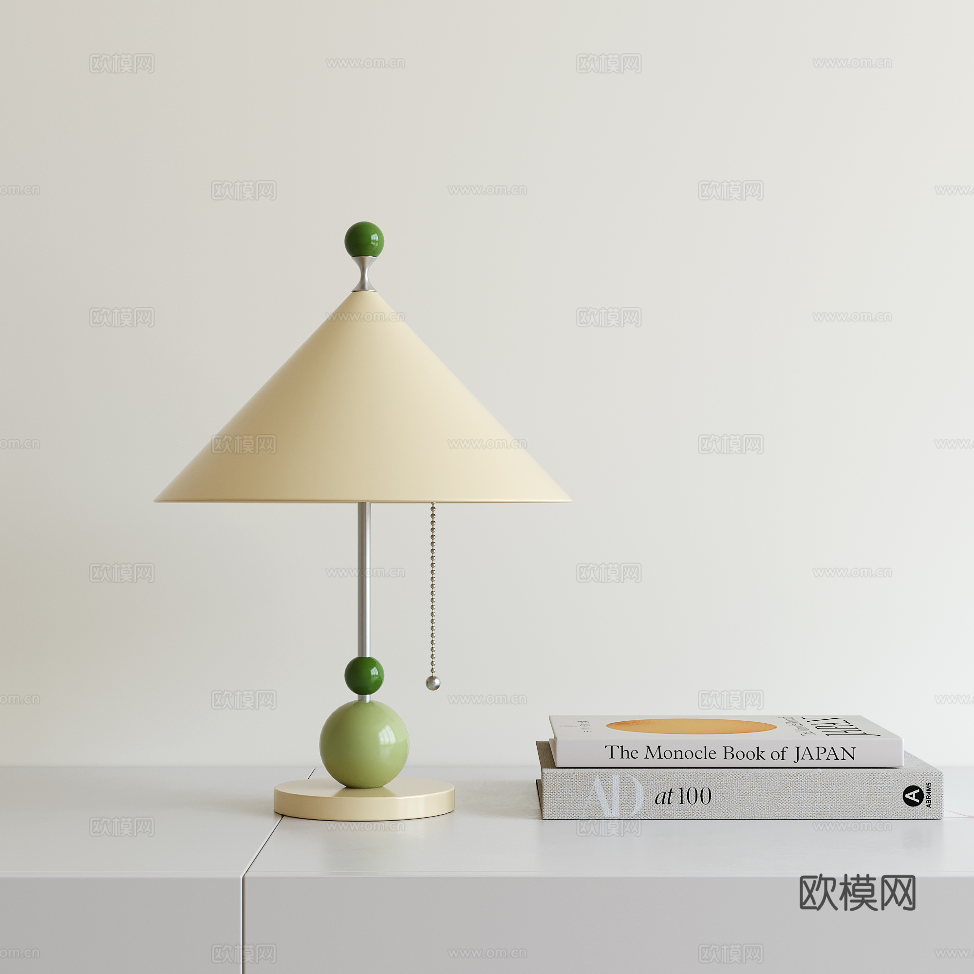 现代儿童台灯 极简台灯su模型