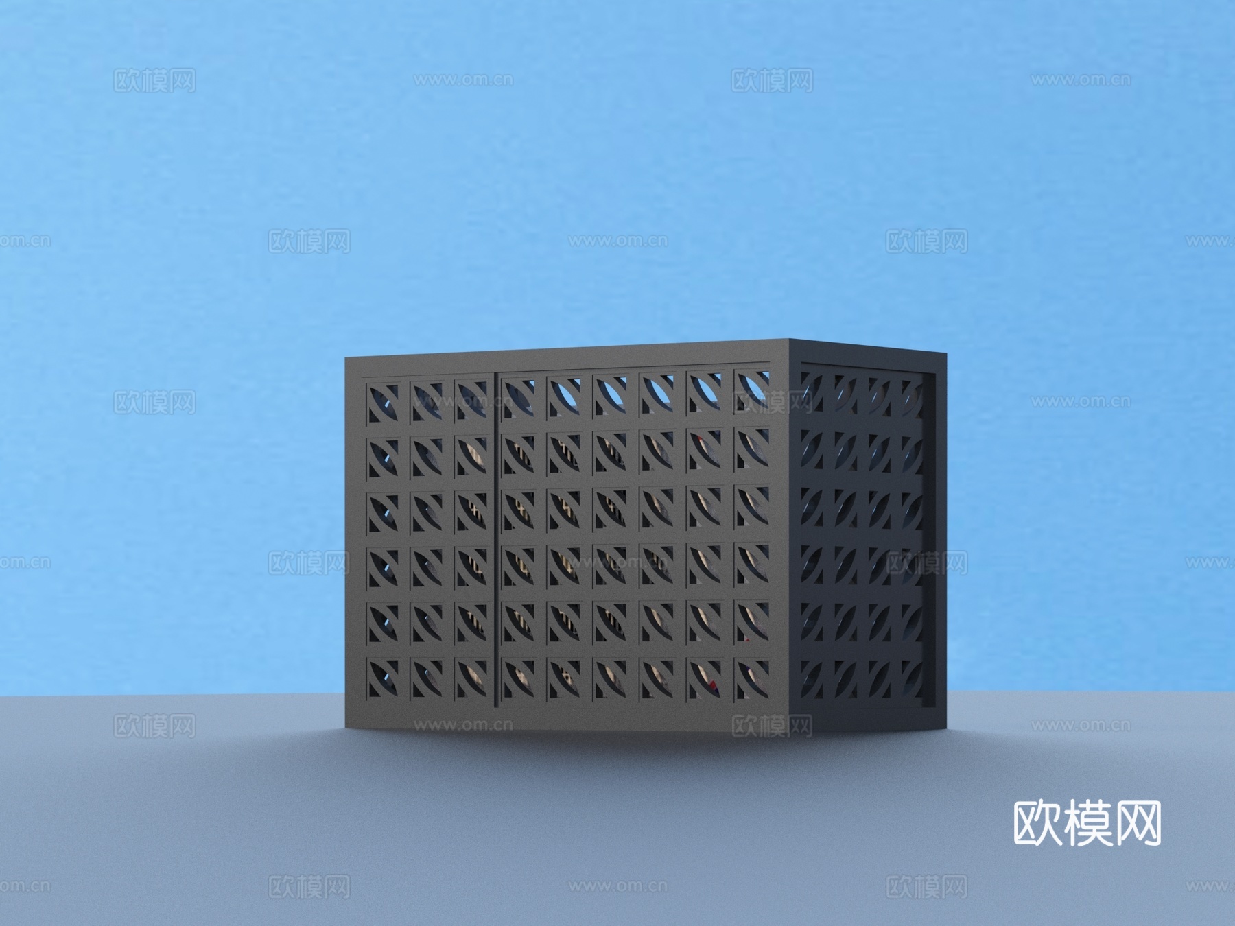 空调架 空调外机 格栅装饰3d模型