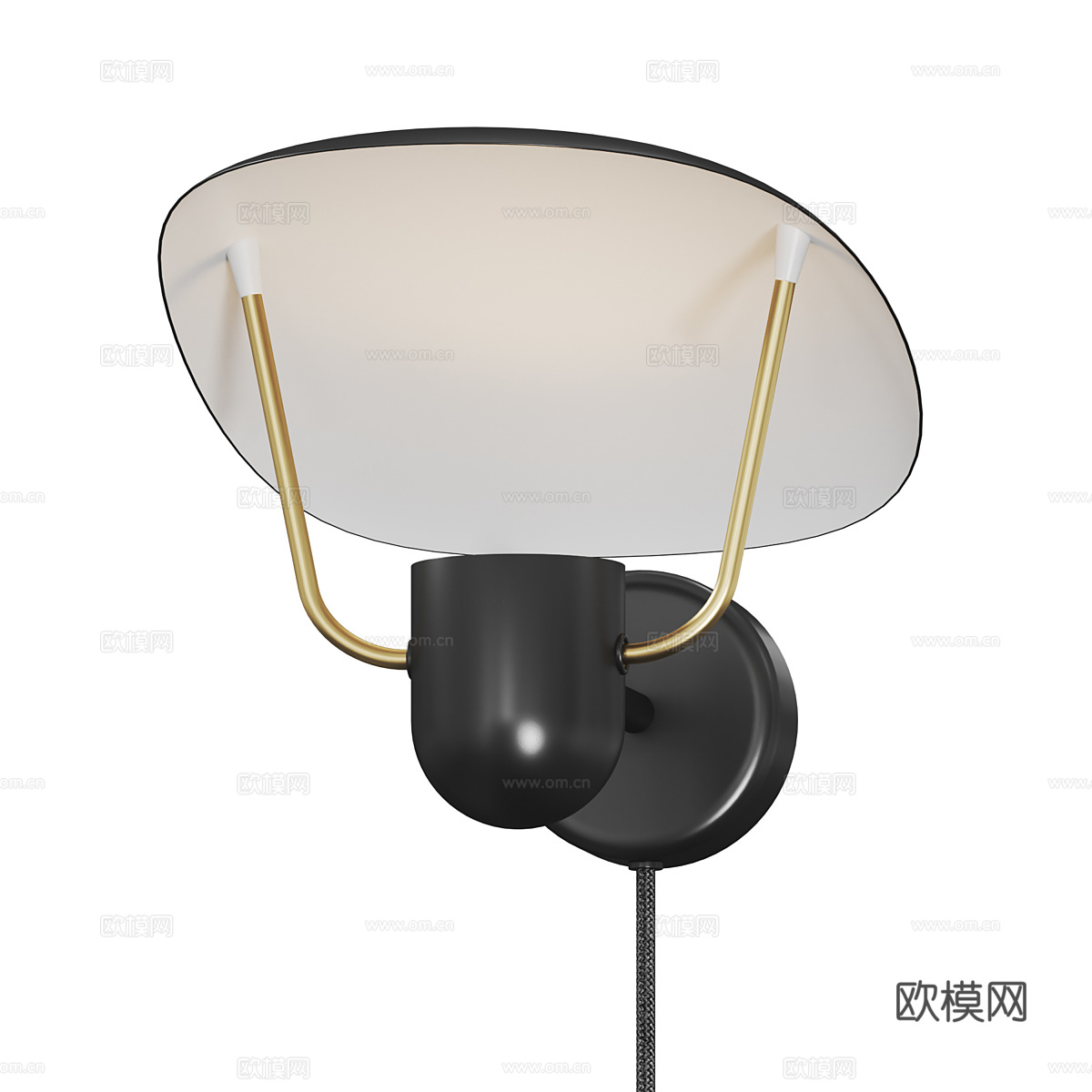 现代极简装饰壁灯3d模型