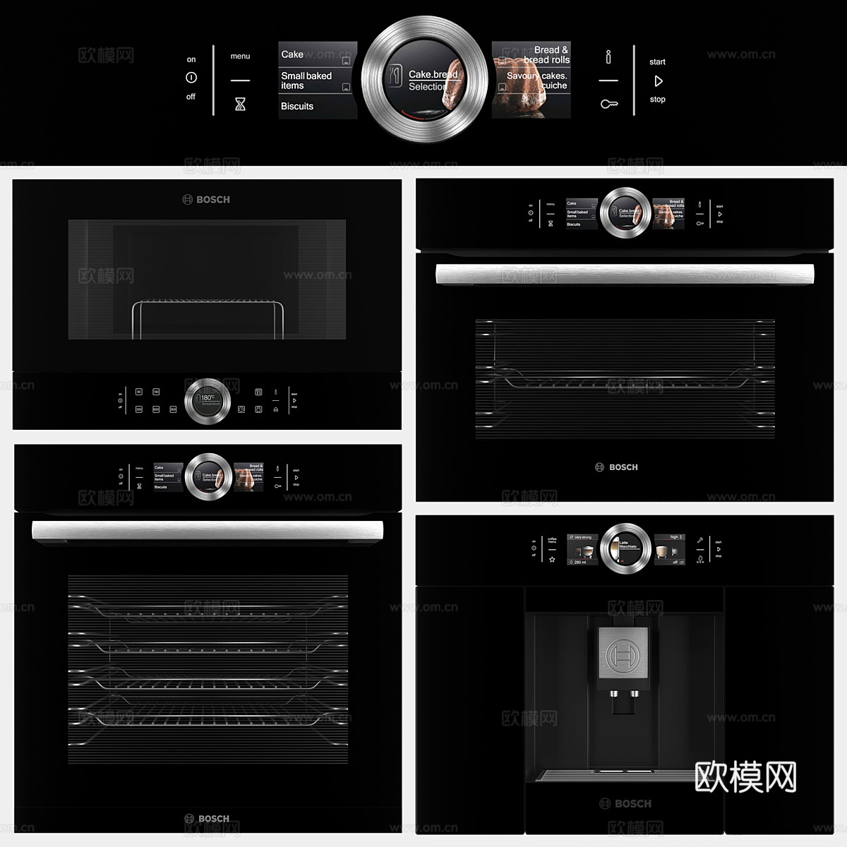 现代厨房电器3d模型