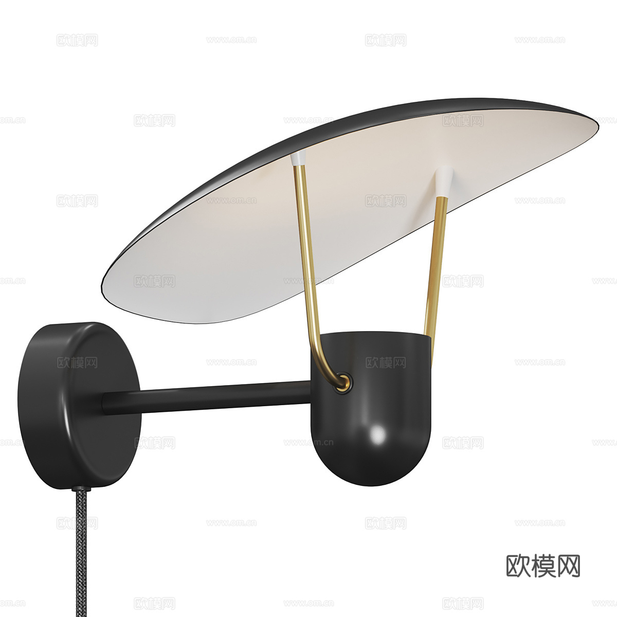 现代极简装饰壁灯3d模型