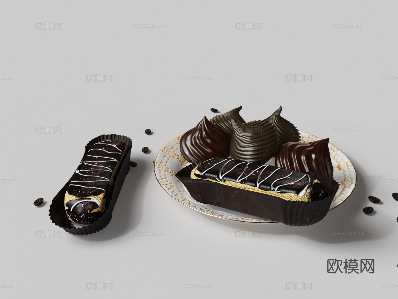 现代糖果巧克力3d模型