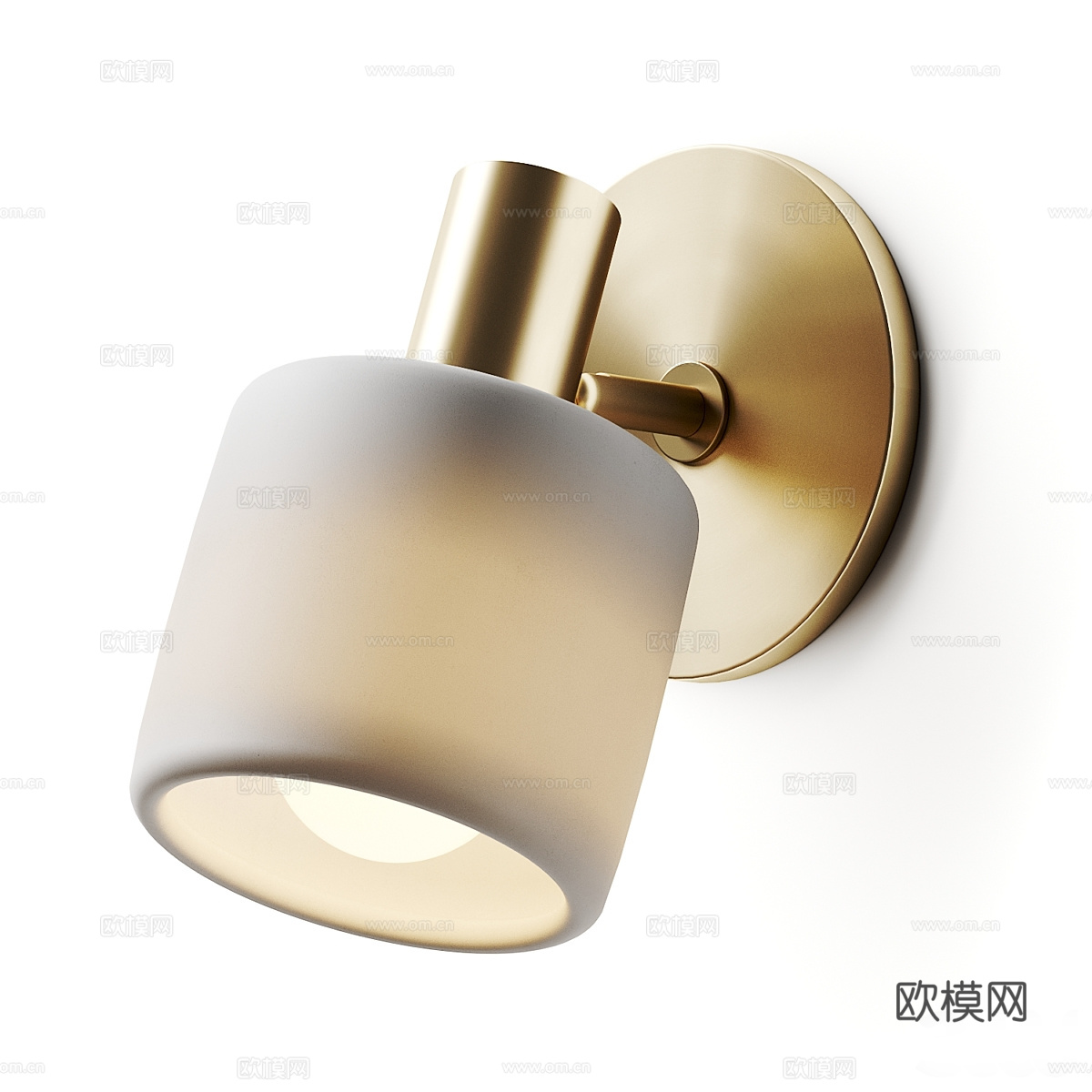 现代轻奢装饰壁灯3d模型-Pic-1