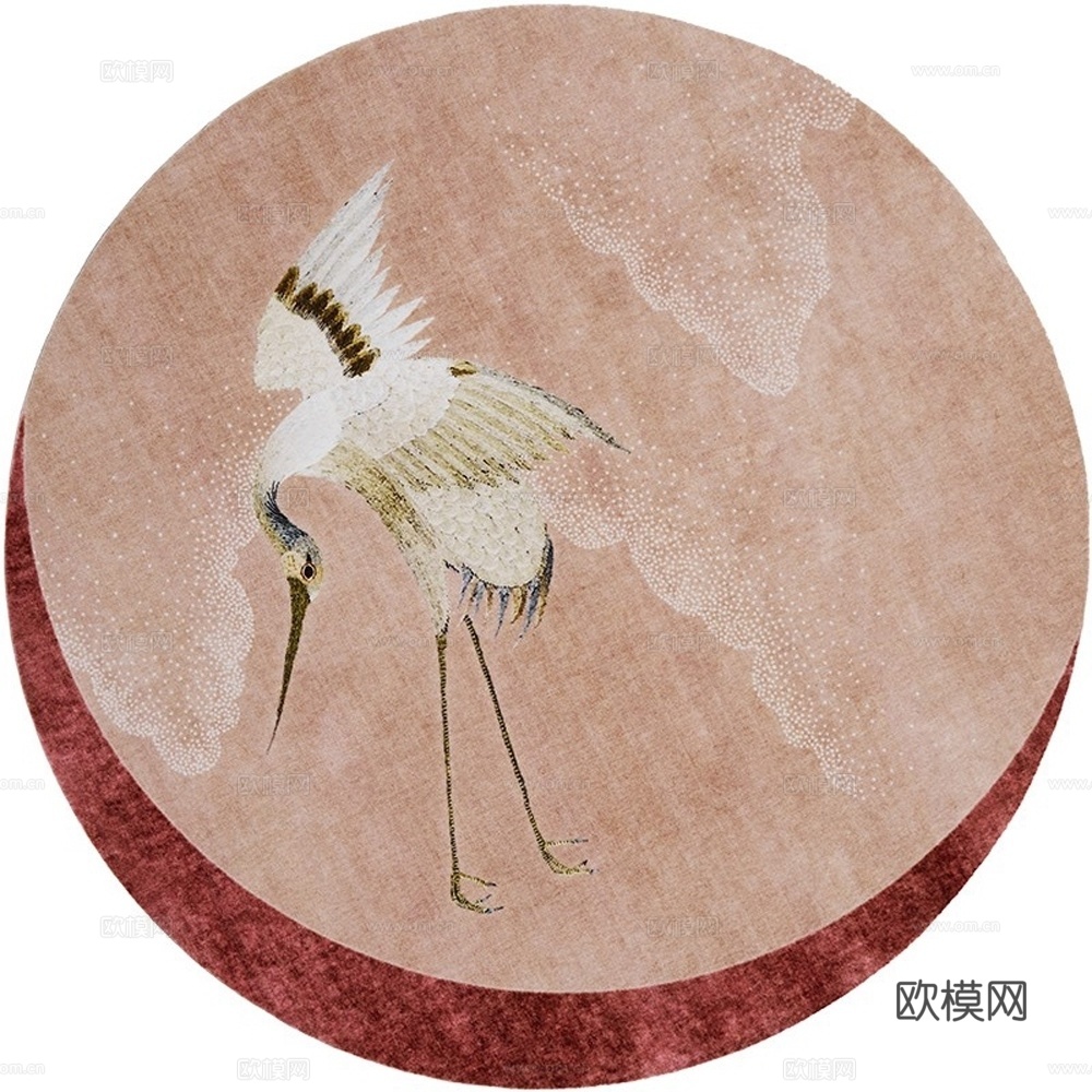新中式圆形地毯
