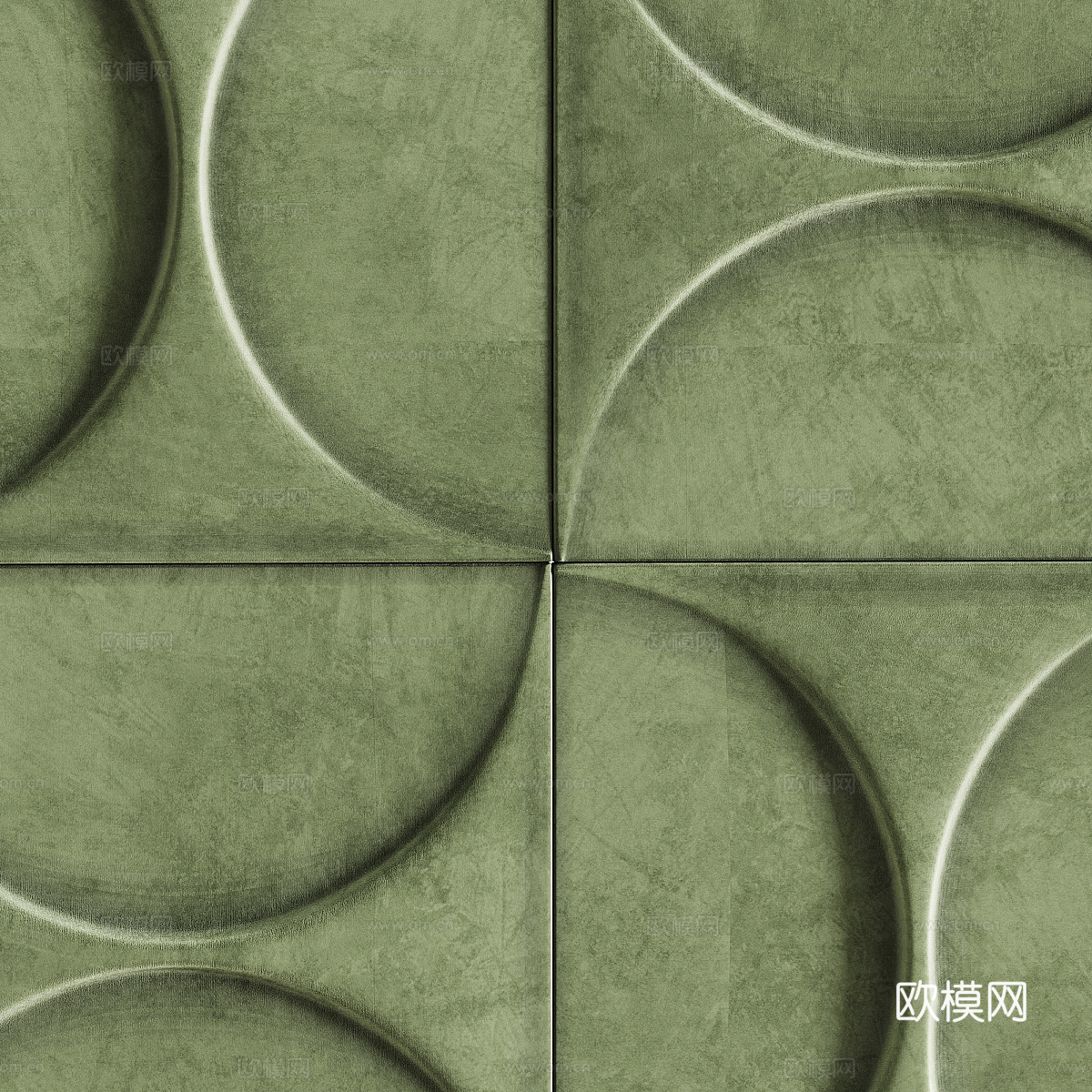 新中式软包 硬包3d模型