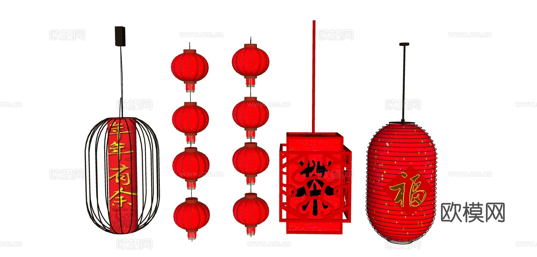 室内 餐厅su模型下载（渲染图2）