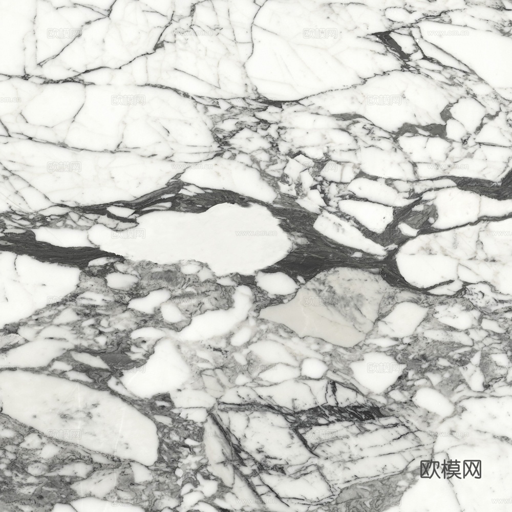 水墨白大理石