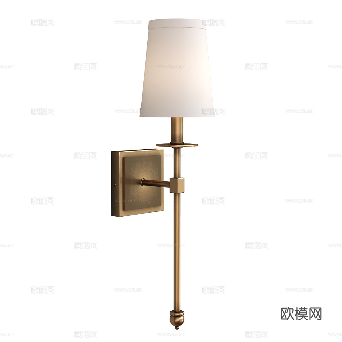 美式简约壁灯3d模型