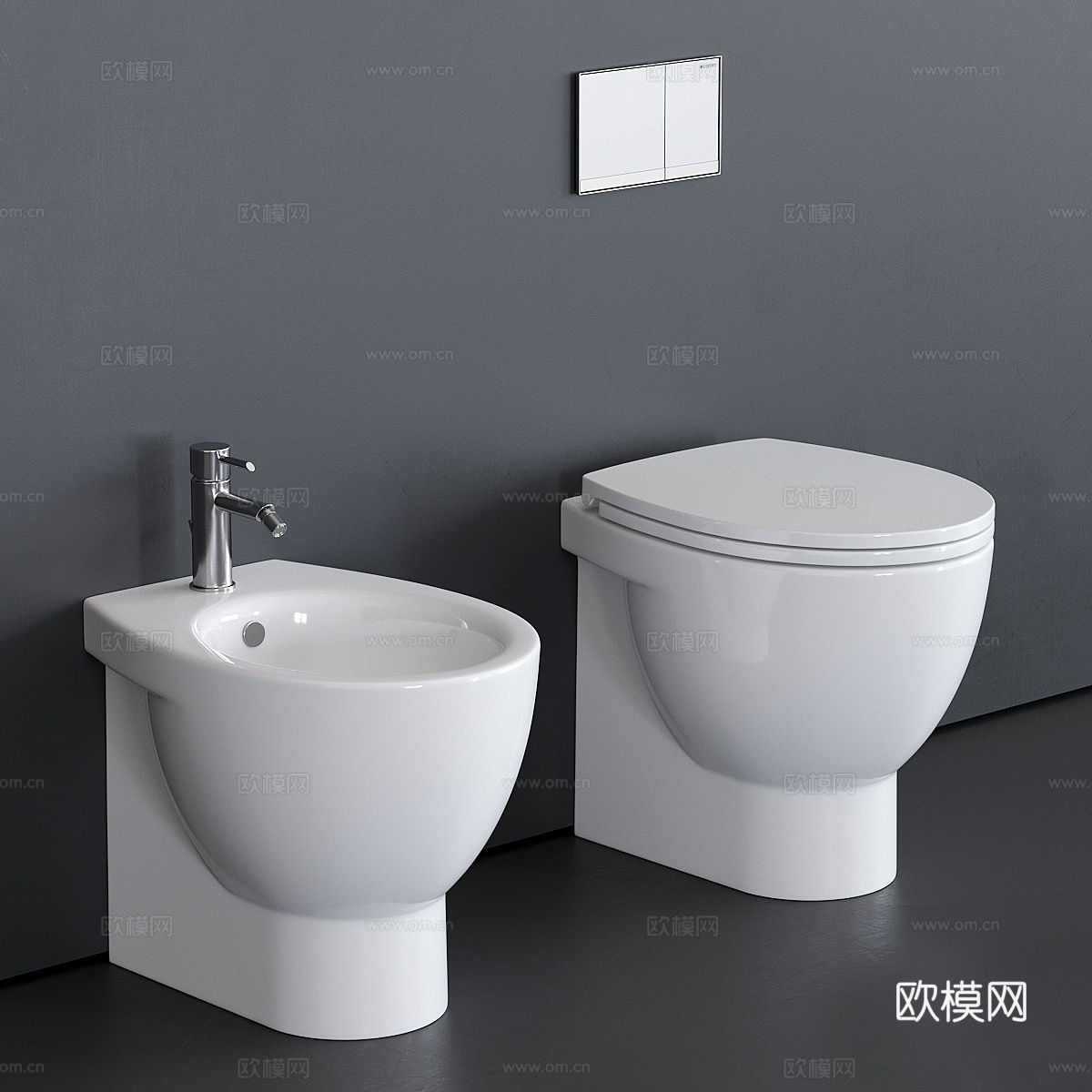 Ceramica Catalano 新轻型厕所3d模型