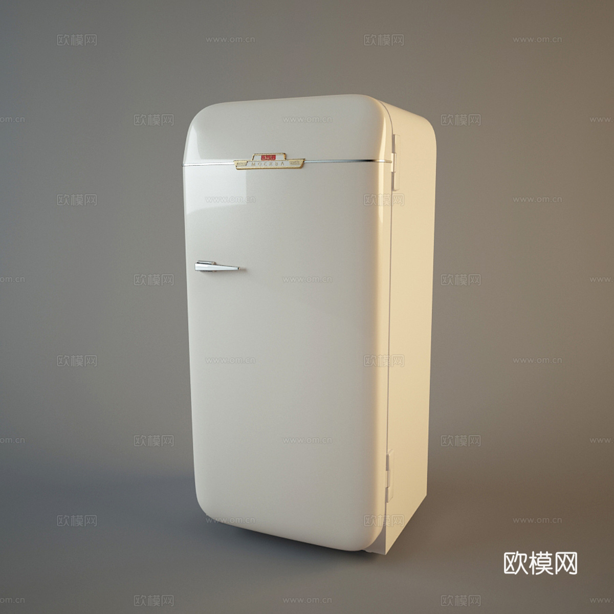 公寓复古冰箱 小冰箱3d模型