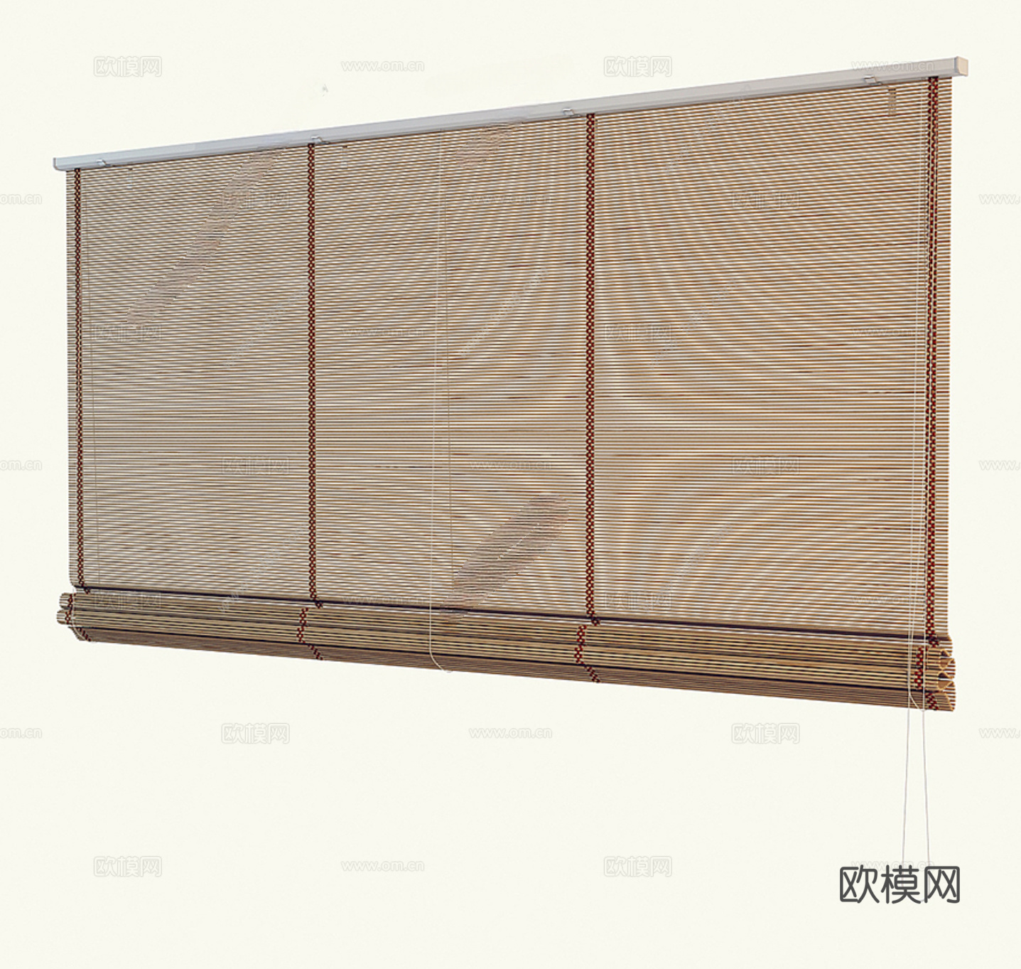 现代窗帘 卷帘3d模型