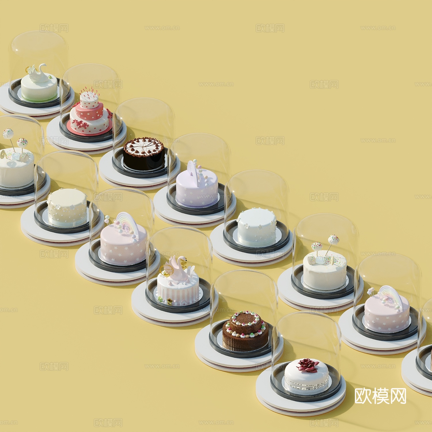 蛋糕甜点生日蛋糕3d模型