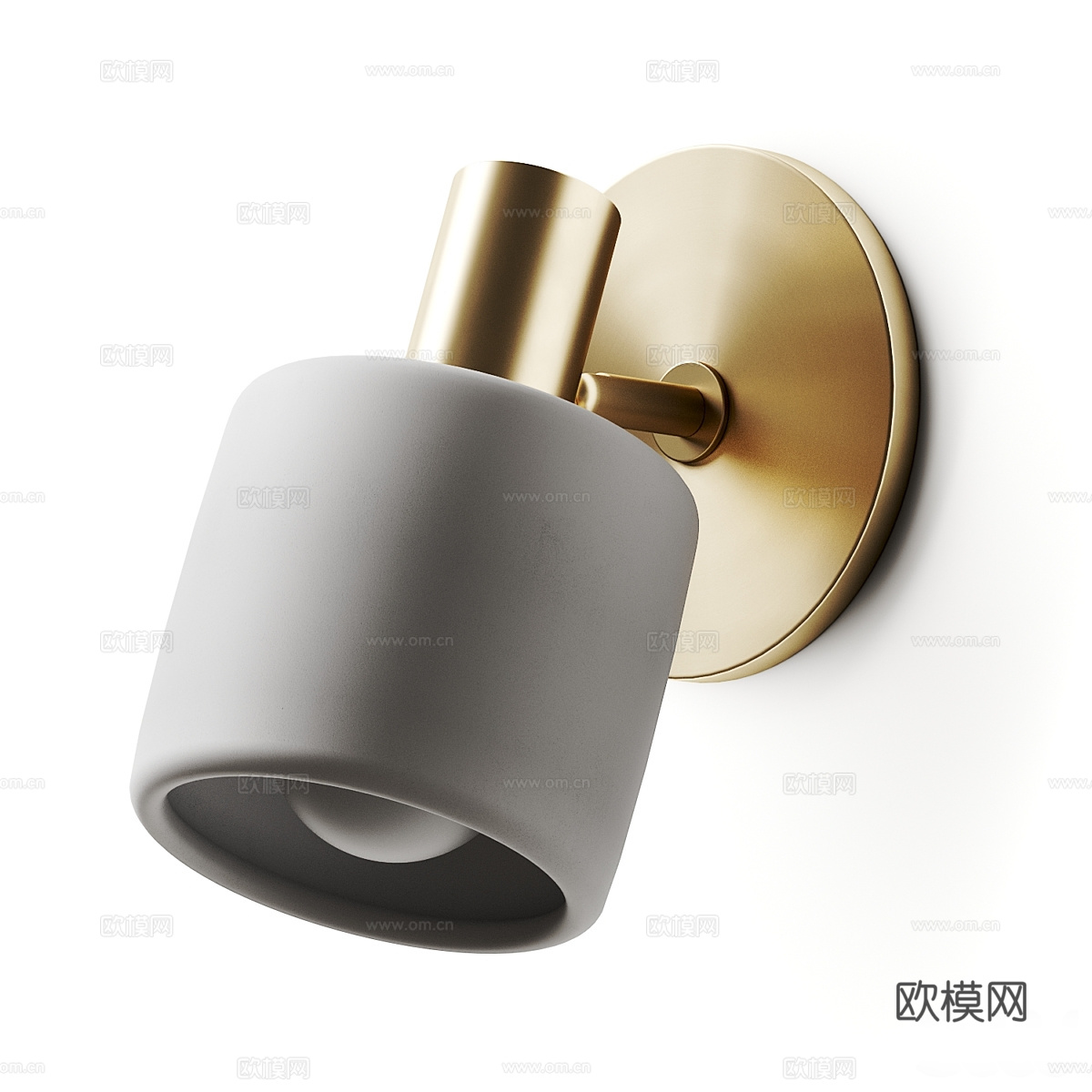 现代轻奢装饰壁灯3d模型-Pic-2