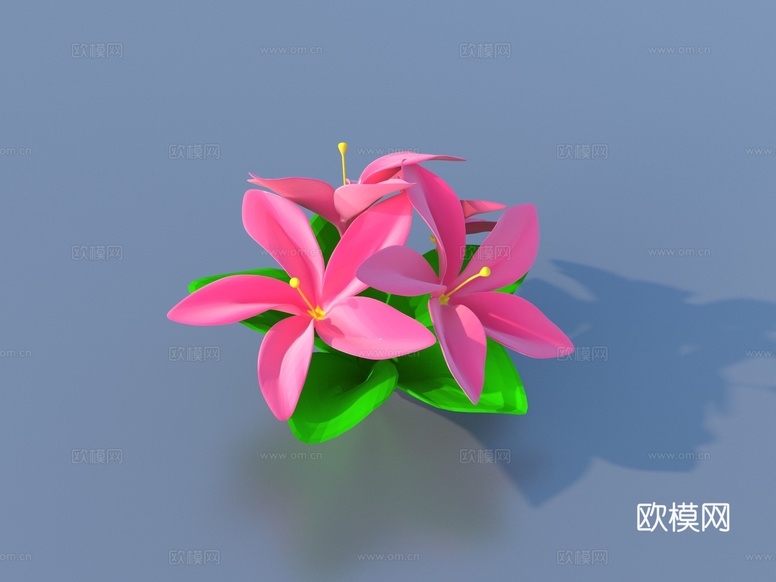 花 卡通花 野花 绿植 花朵su模型下载(渲染图2)