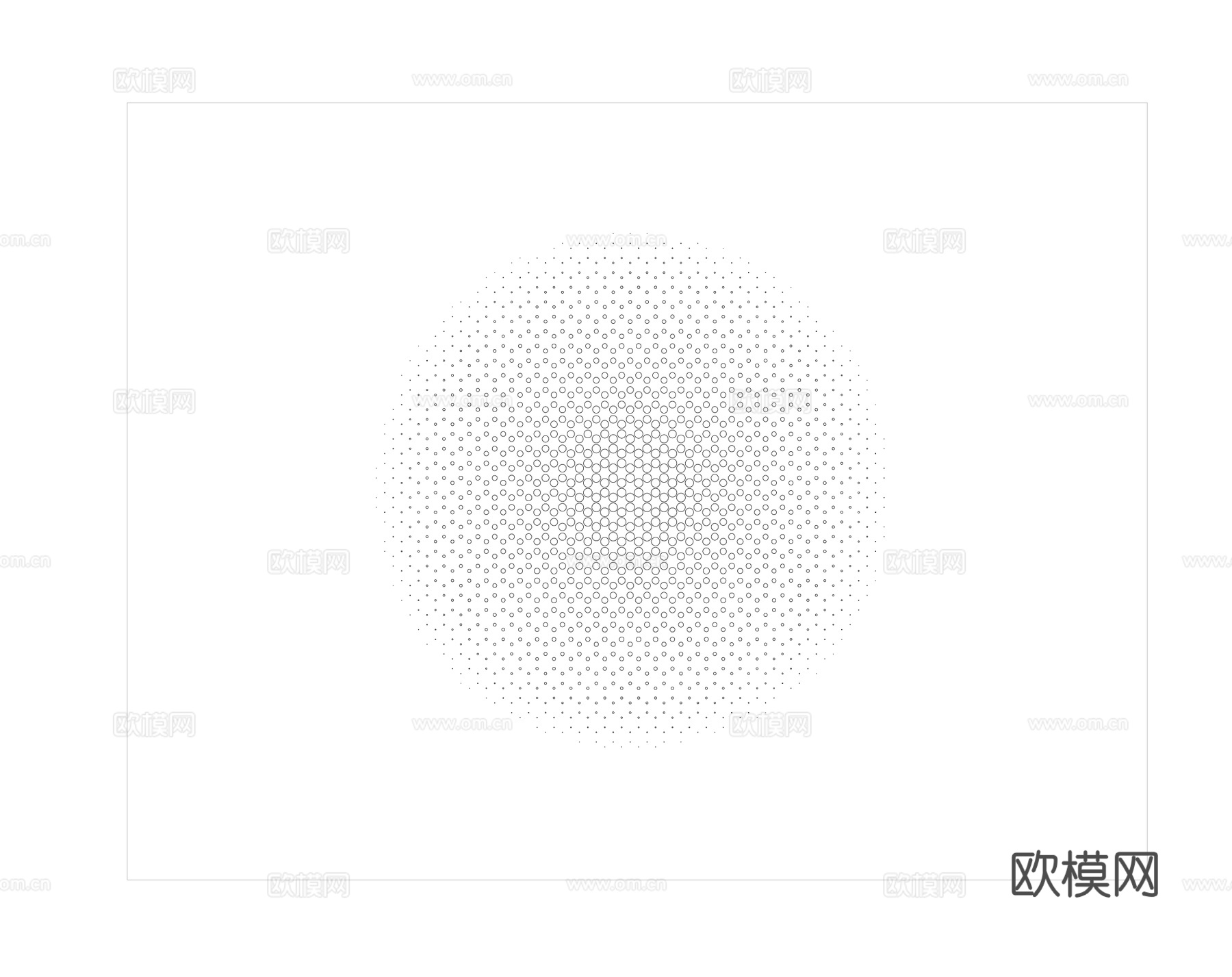 渐变孔cad施工图