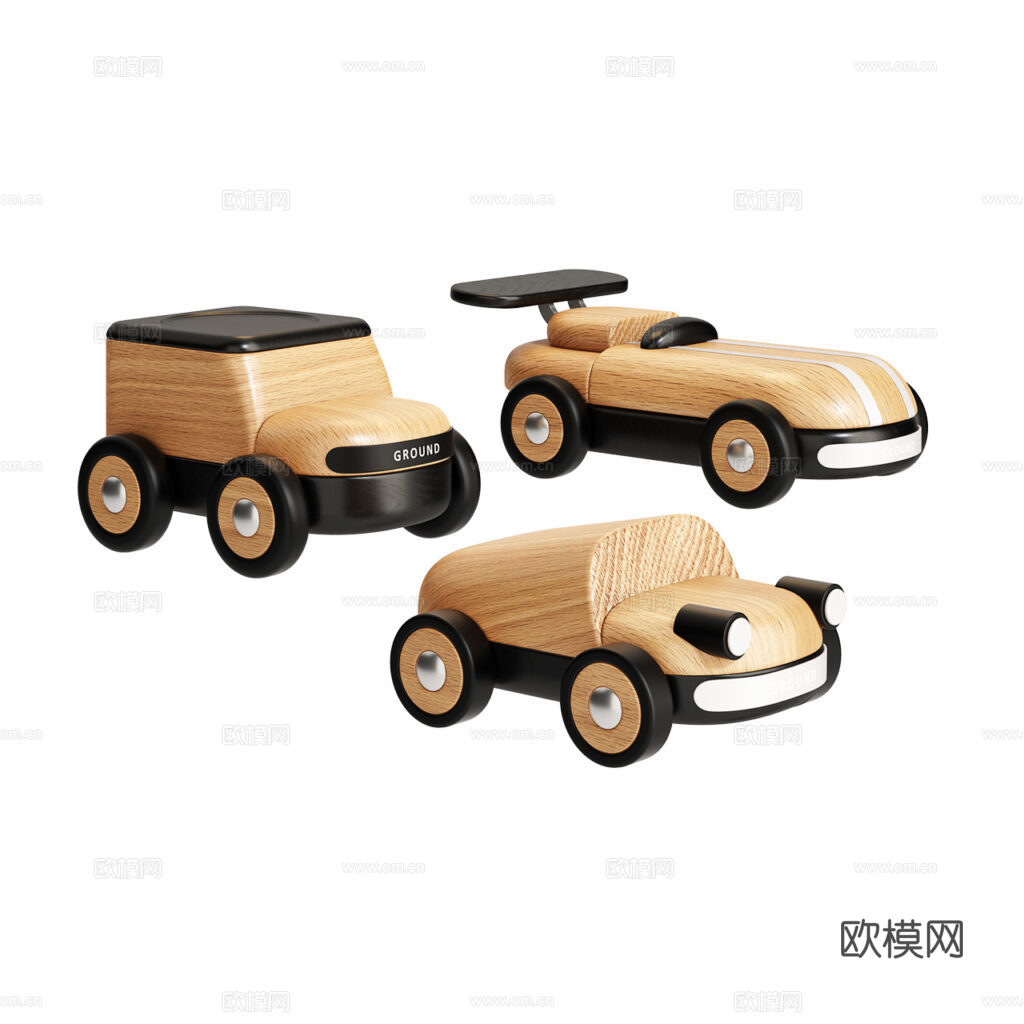 玩具 木制玩具 玩具车3d模型