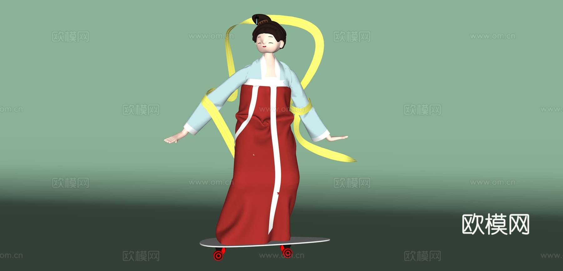 卡通人物su模型
