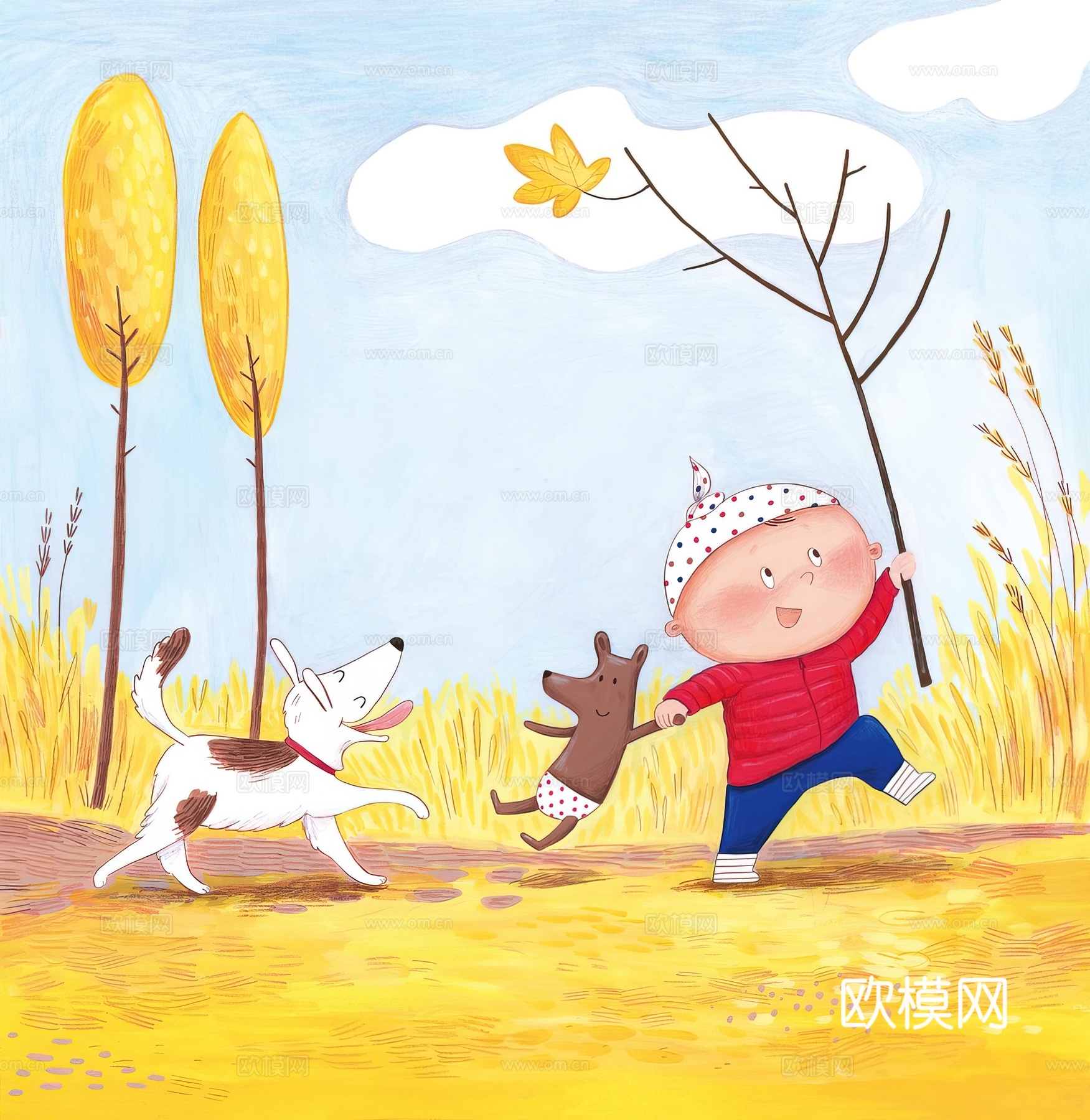 儿童插画  装饰画艺术画下载