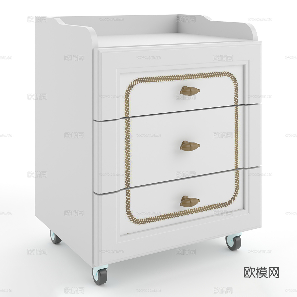 床头柜3d模型