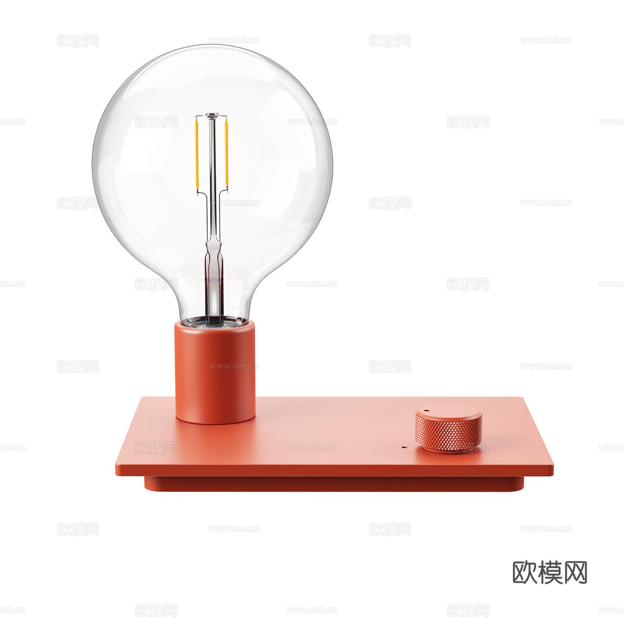Muuto 极简台灯 工业风台灯 控制台灯 电灯泡 灯泡台灯3d模型