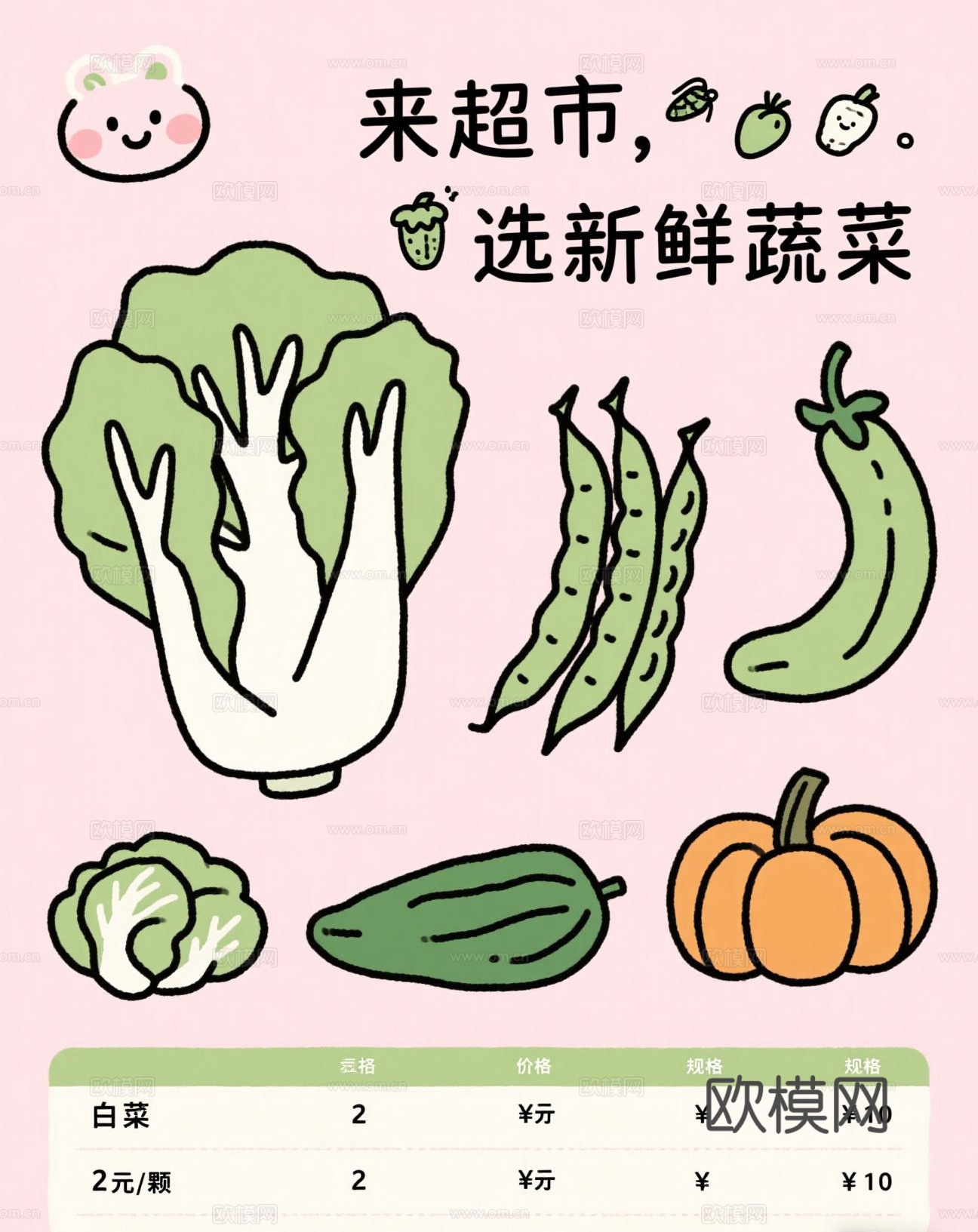 卡通水果海报