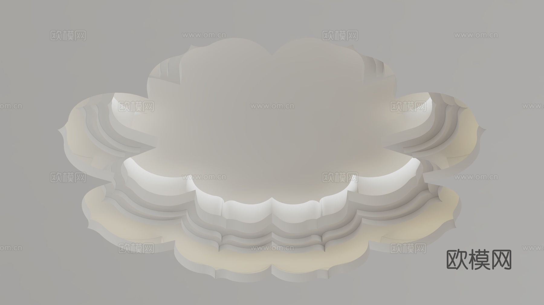 现代天花吊顶3d模型