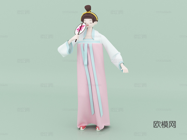 人物 卡通人物su模型下载(渲染图1)