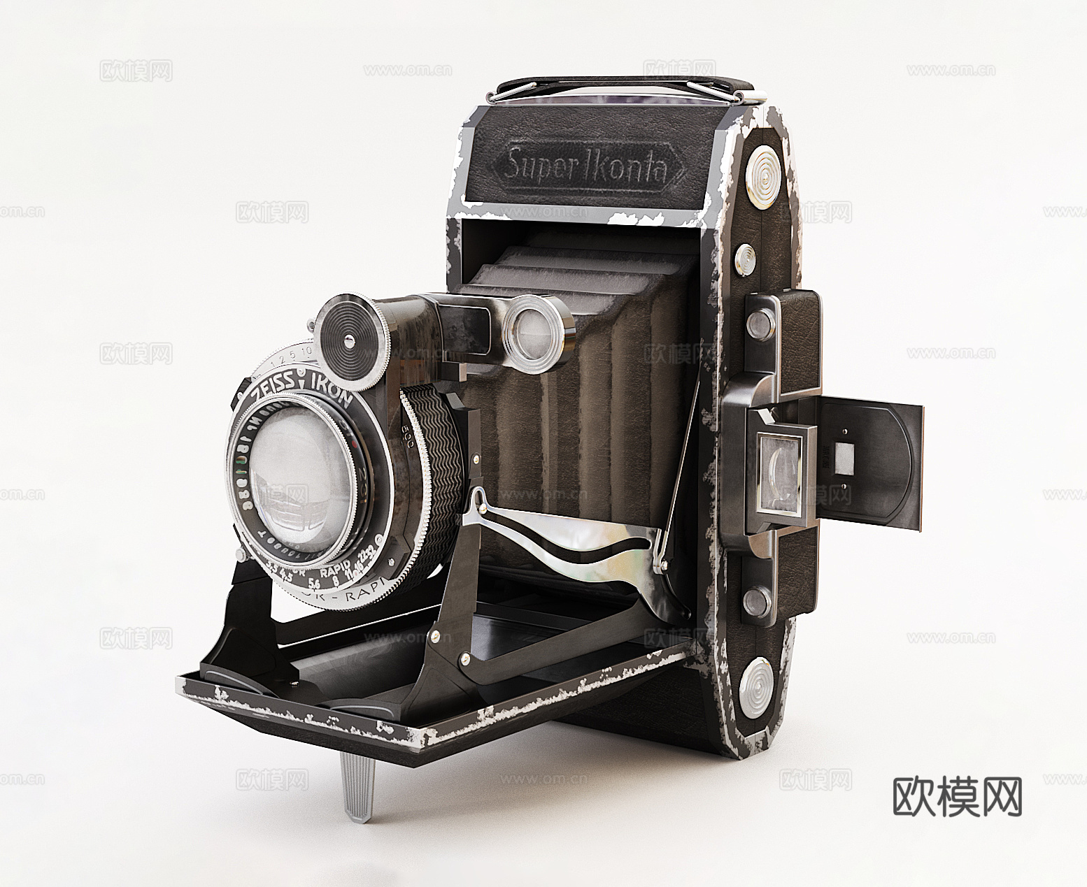 复古相机 古老相机摆件3d模型