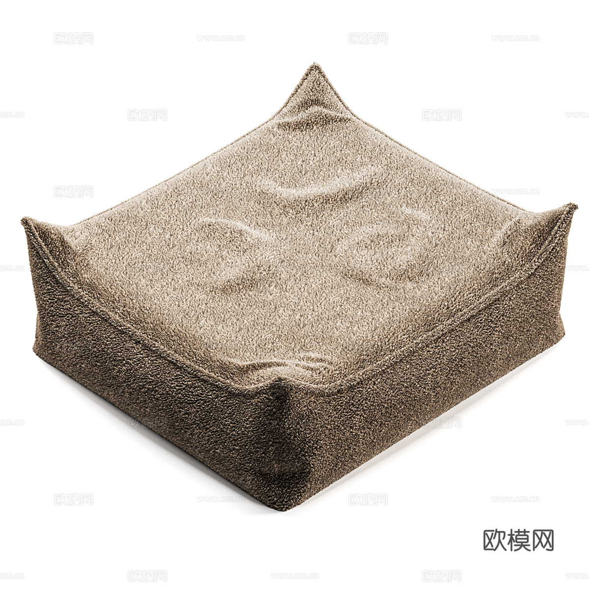 现代奶油风 WIGIWAMA 饼干豆袋椅3d模型