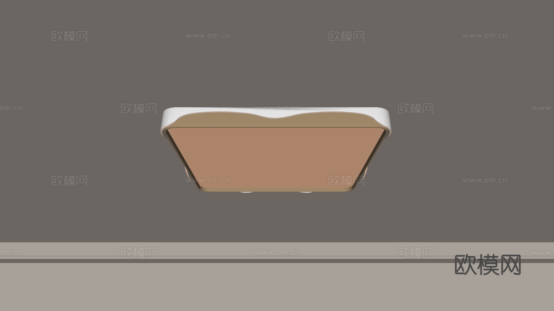 现代吸顶灯 几何形吸顶灯 卧室灯 艺术造型灯具 时尚客厅灯su模型下载（渲染图2）