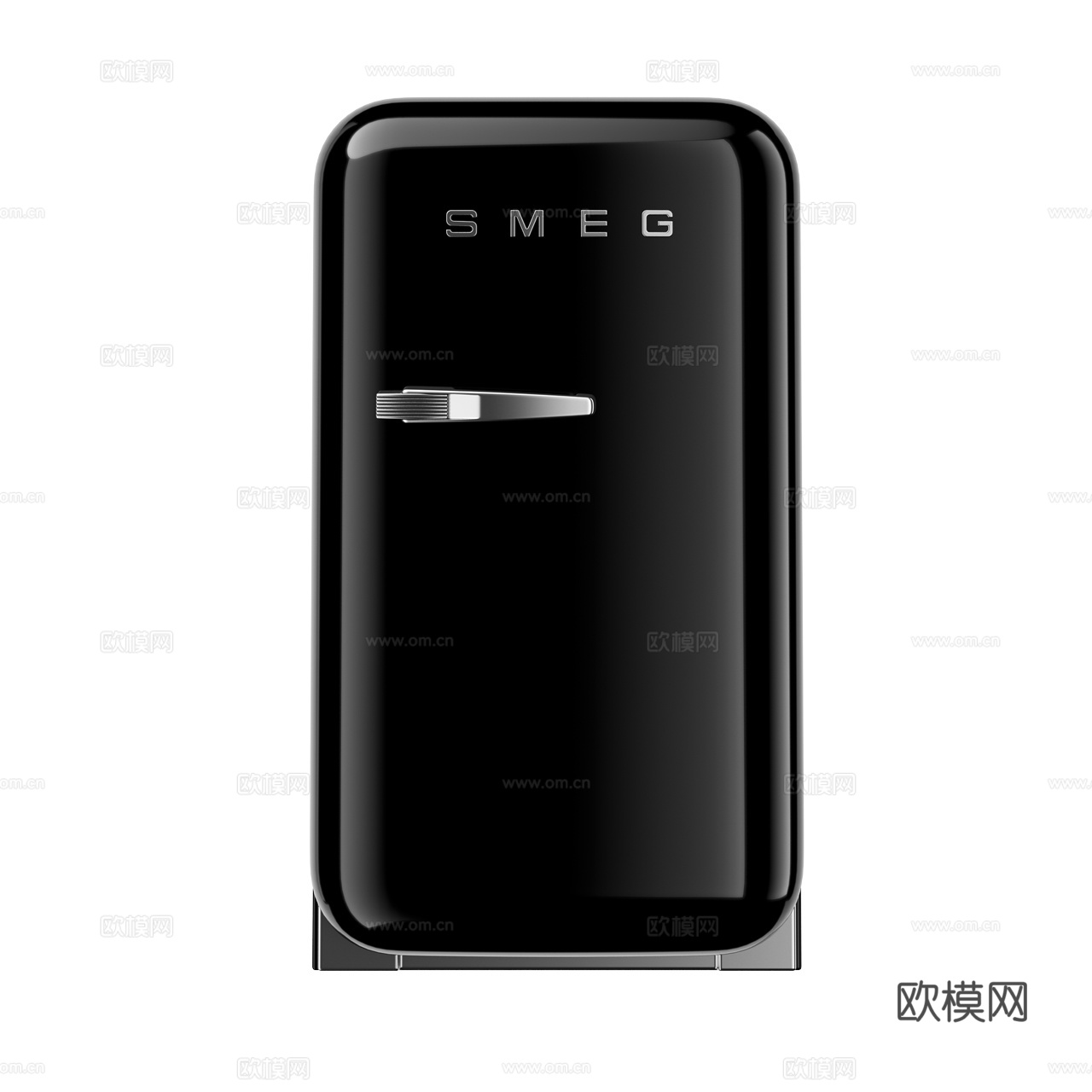 Smeg 极简冰箱 网红冰箱 小冰箱 电冰箱3d模型